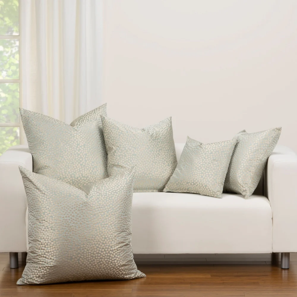 F Scott Fitzgerald Blue Fizz Accent Throw Pillow