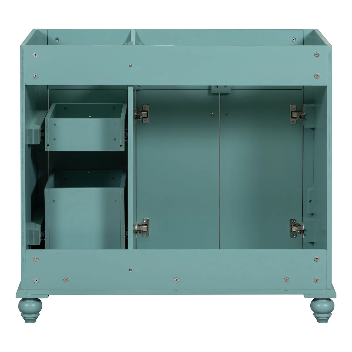 Solid Wood Frame Bathroom Storage Cabinet