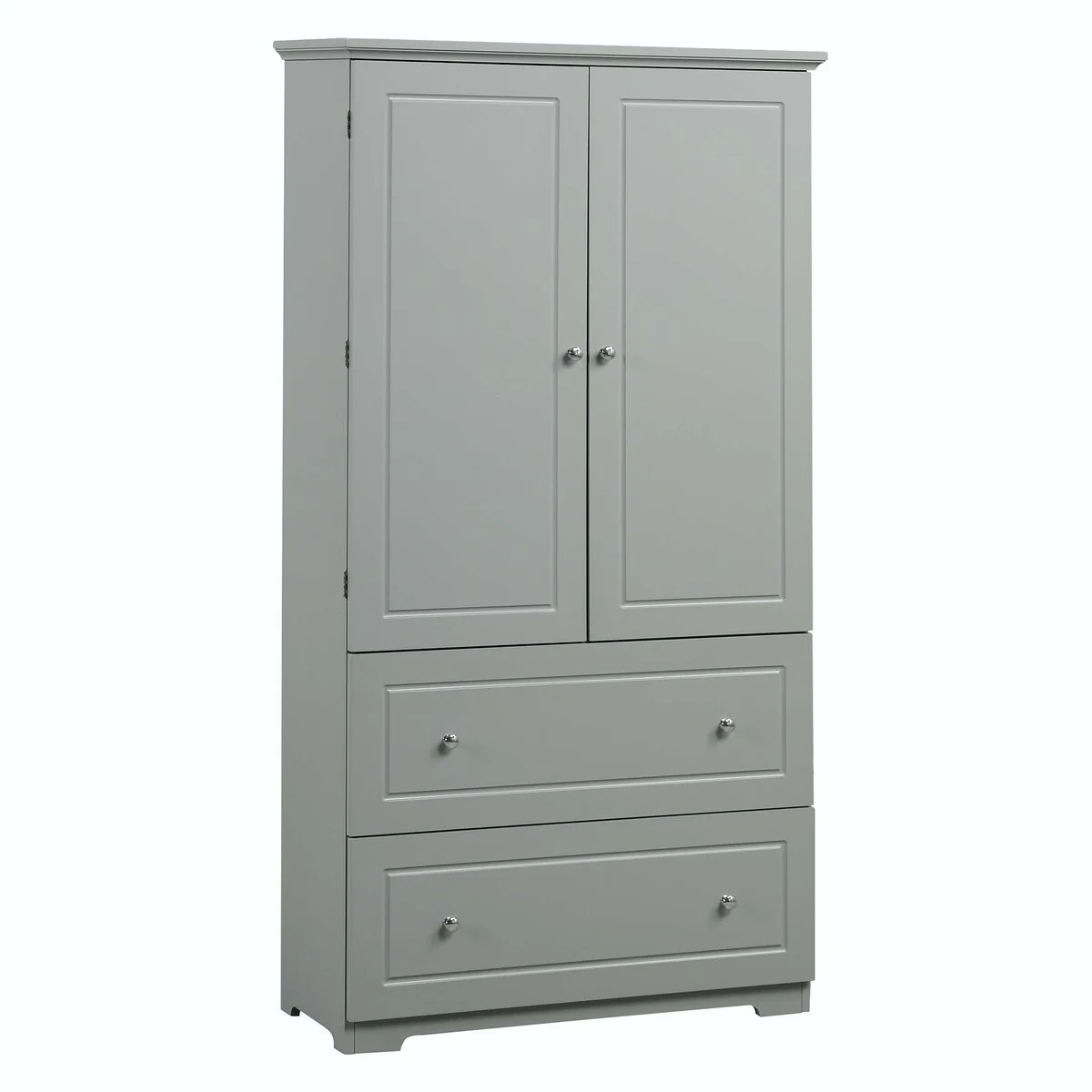 Tall Bathroom Storage Cabinet with Drawers and Adjustable Shelf