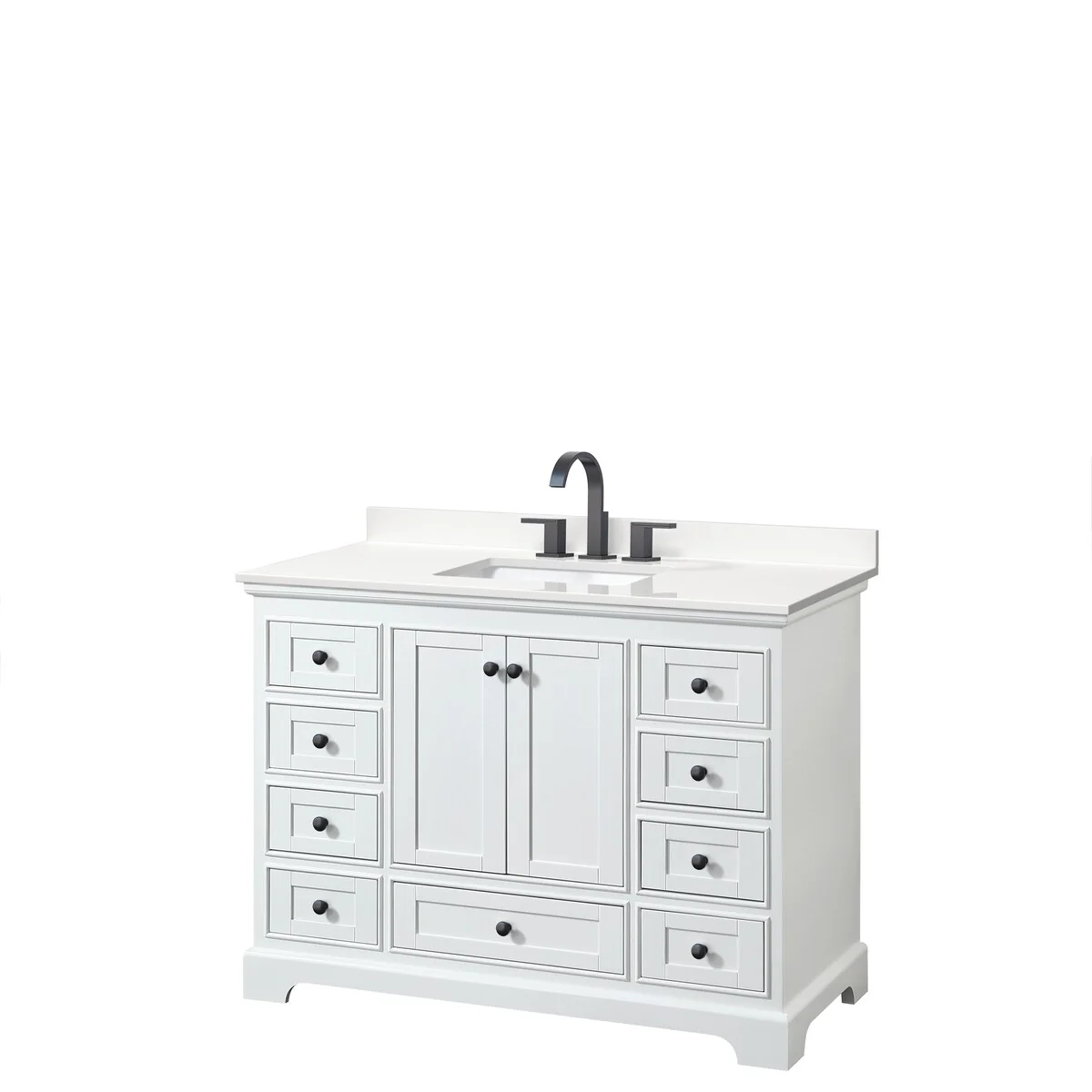 Deborah 48-inch Single Vanity, Quartz Top