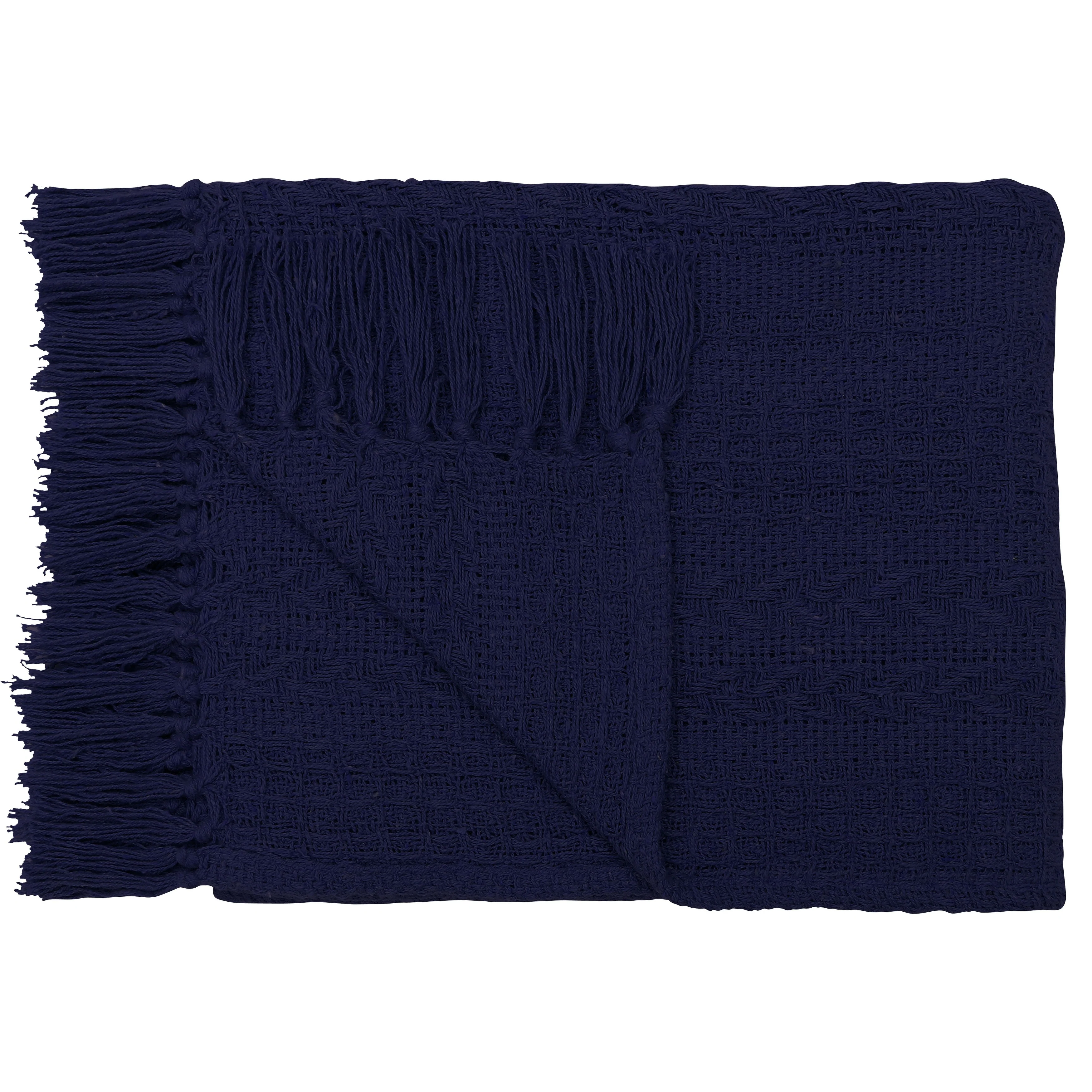 Handwoven Luxurious Cotton Sofa Couch Bed Throw Blankets All Season - Set of 2 (50''x60'')