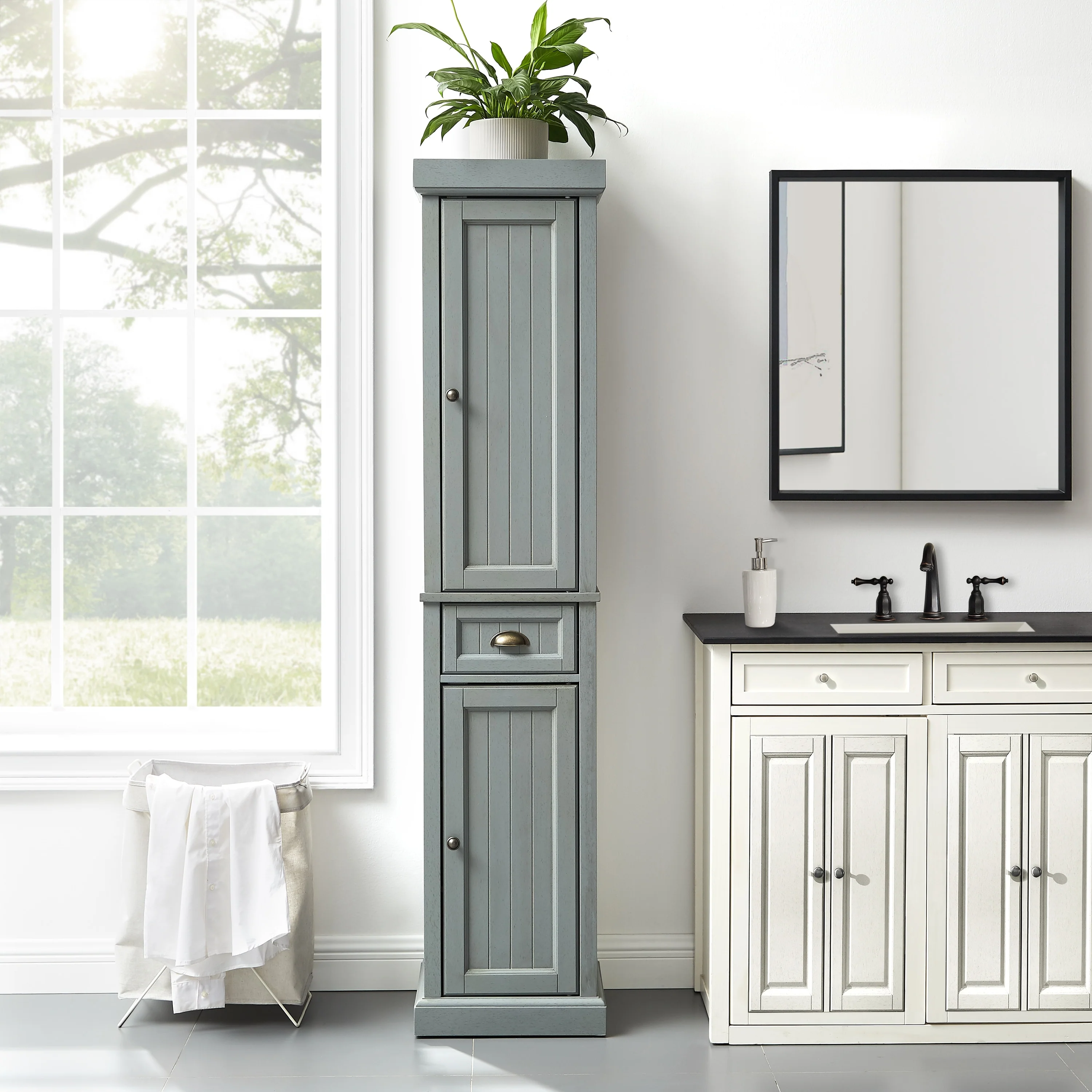 Crosley Seaside Tall Linen Cabinet