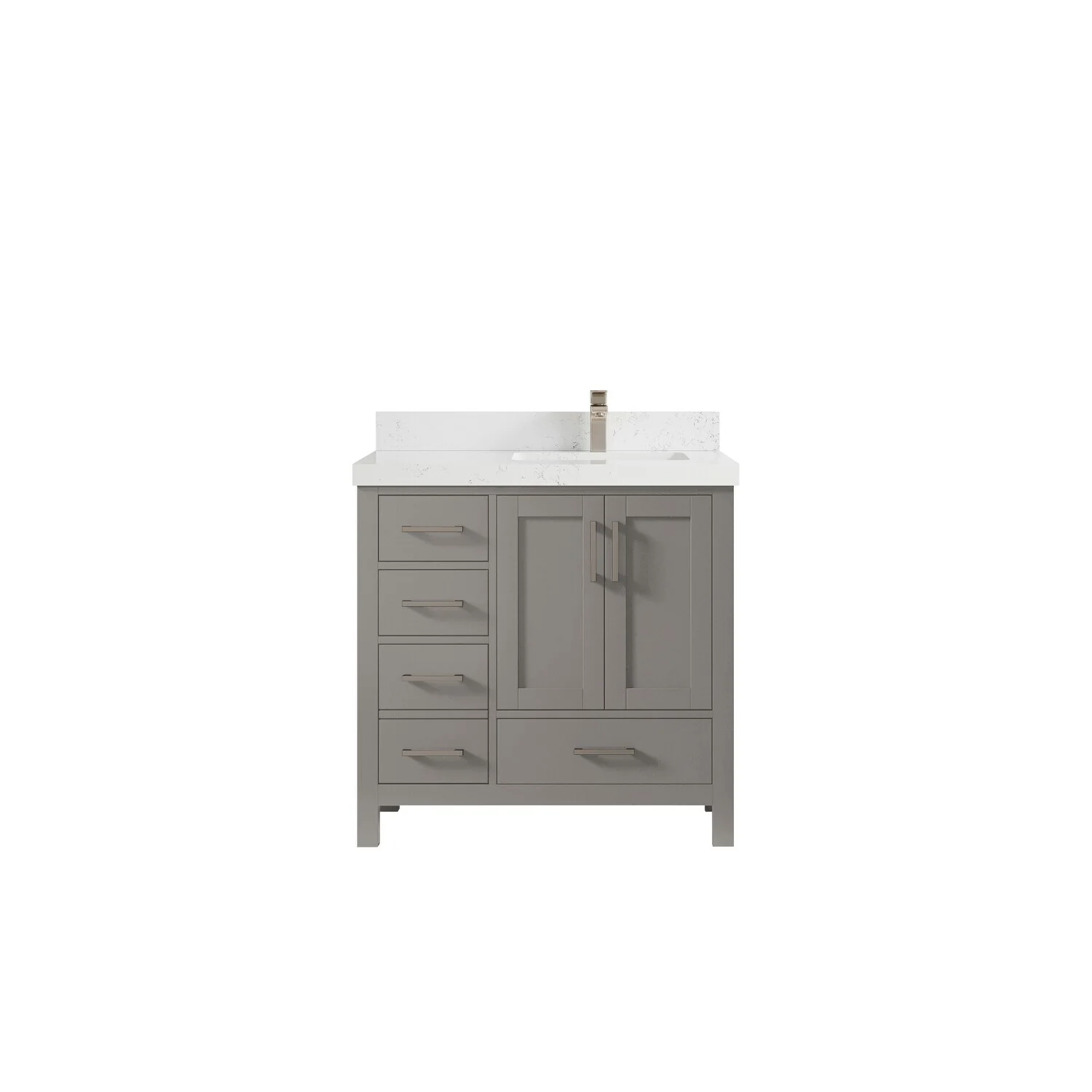 Willow Collections 36 in. W x 22 in. D Malibu Right Offset Sink Bathroom Vanity with Countertop
