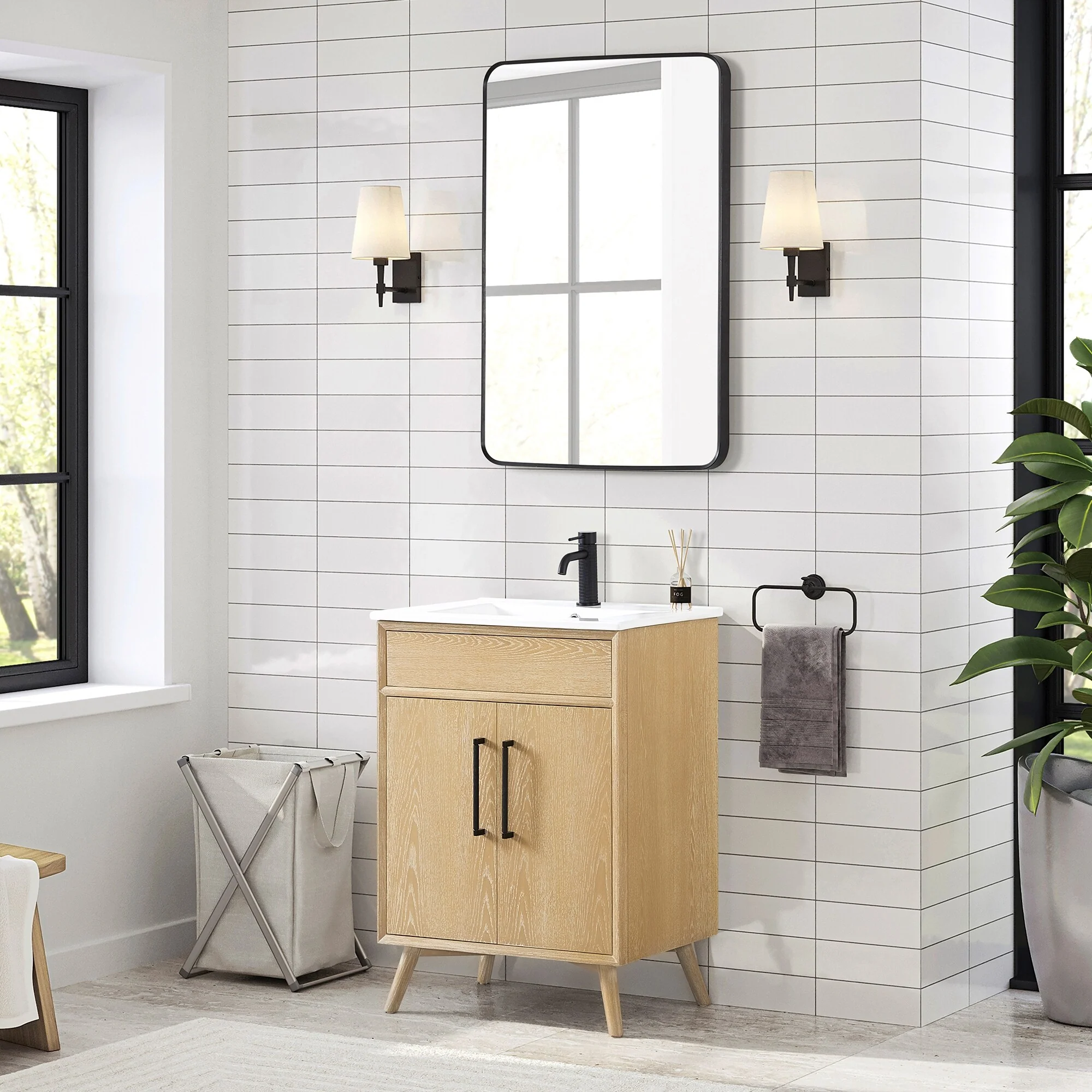 Delhi Bath Vanity with White Ceramic Basin Top without Mirror