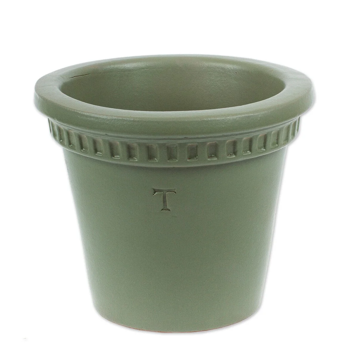 Novica Handmade Classic Lines Ceramic Flower Pot