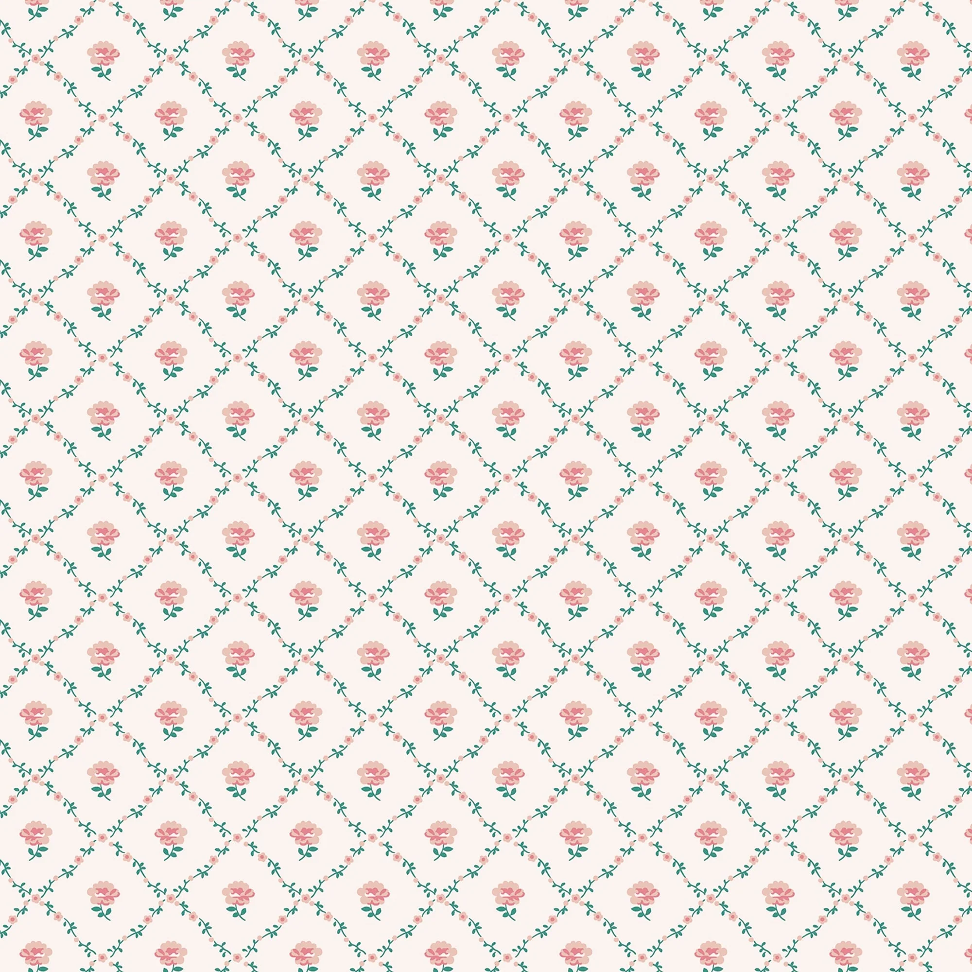 Laura Ashley Kate Coral Pink Wallpaper