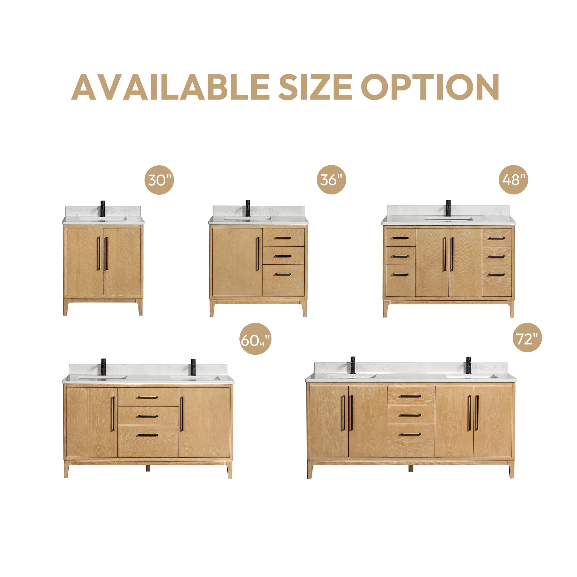 Gara Single Bath Vanity with Composite Stone Top and Mirror