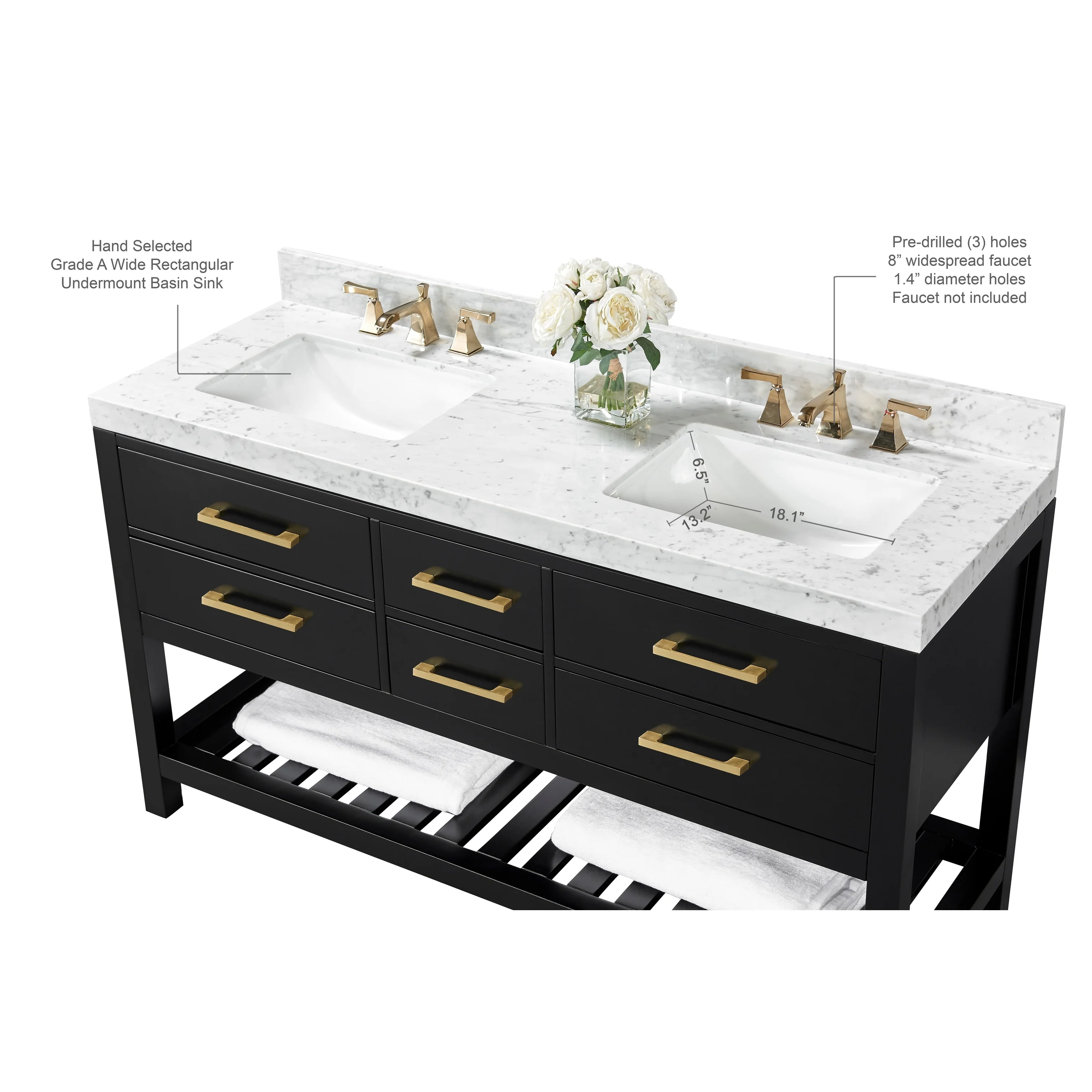 Ancerre Designs Elizabeth Bathroom Vanity Set