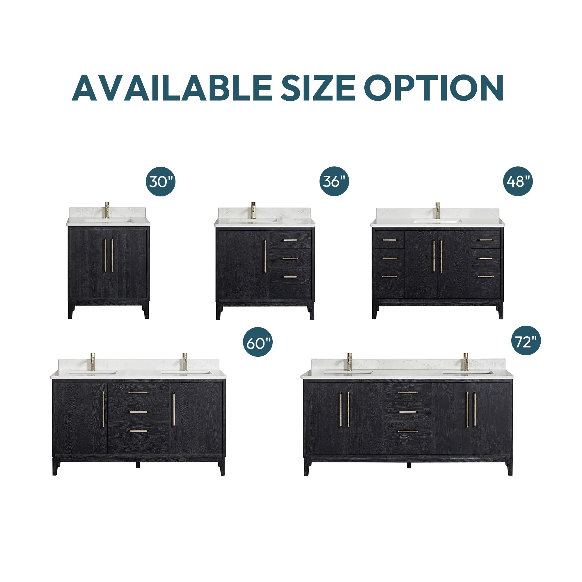 Gara Single Bath Vanity with Composite Stone Top and Mirror