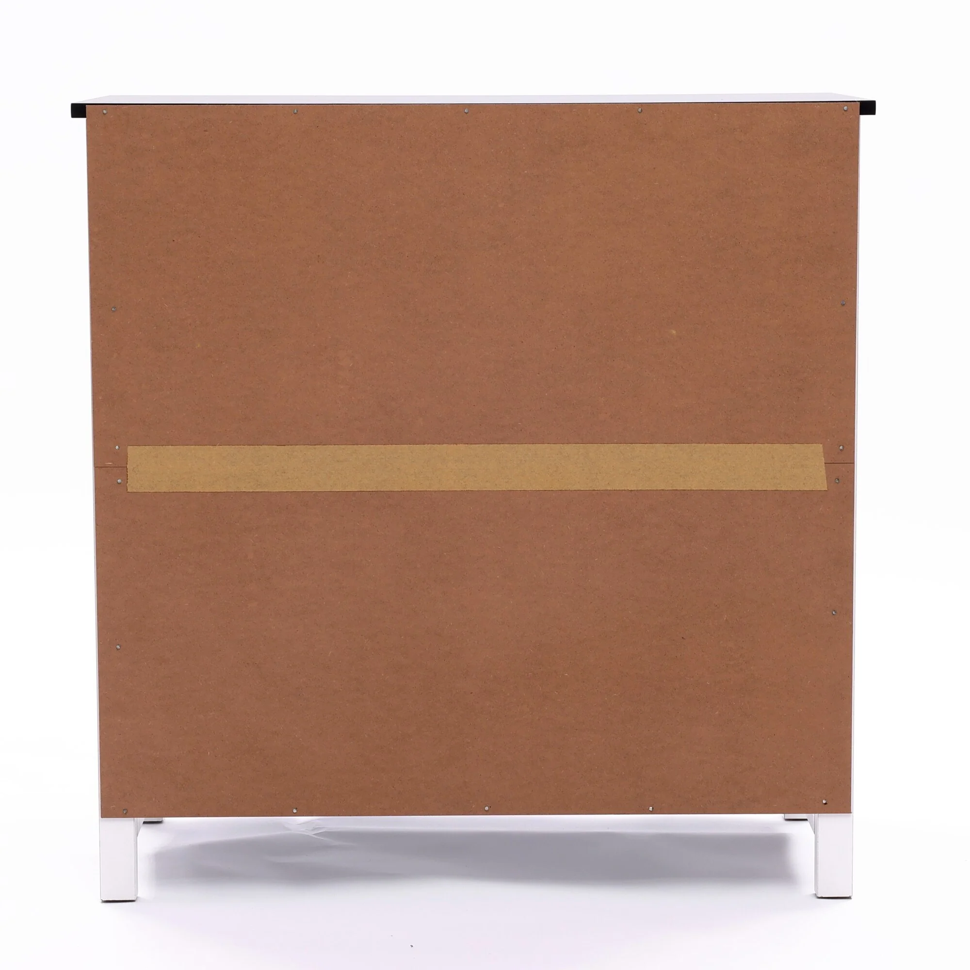 White MDF Wood 2-Door Bathroom Storage Cabinet with an Adjustable Shelf - 32.3