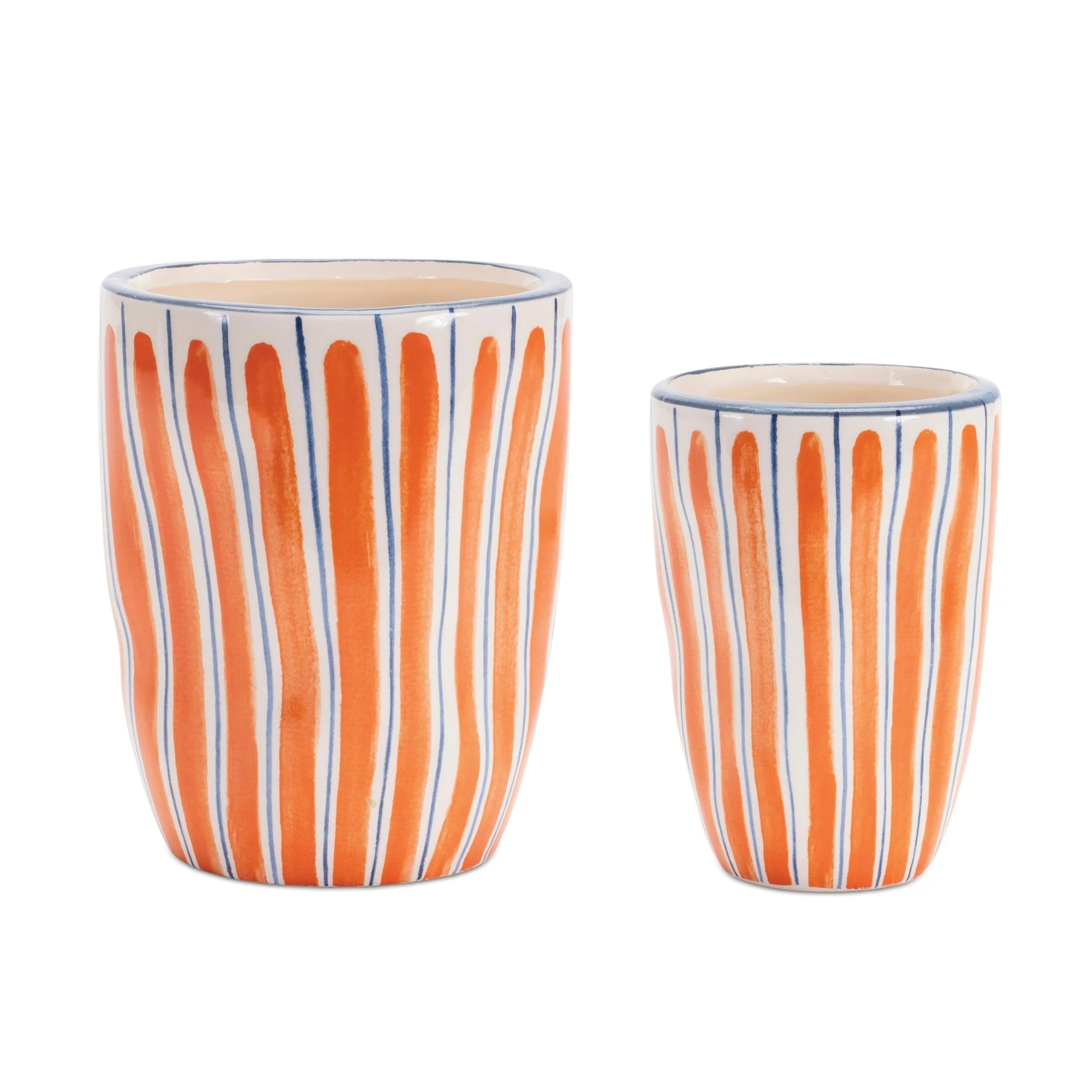 Abstract Striped Dolomite Planters - 5
