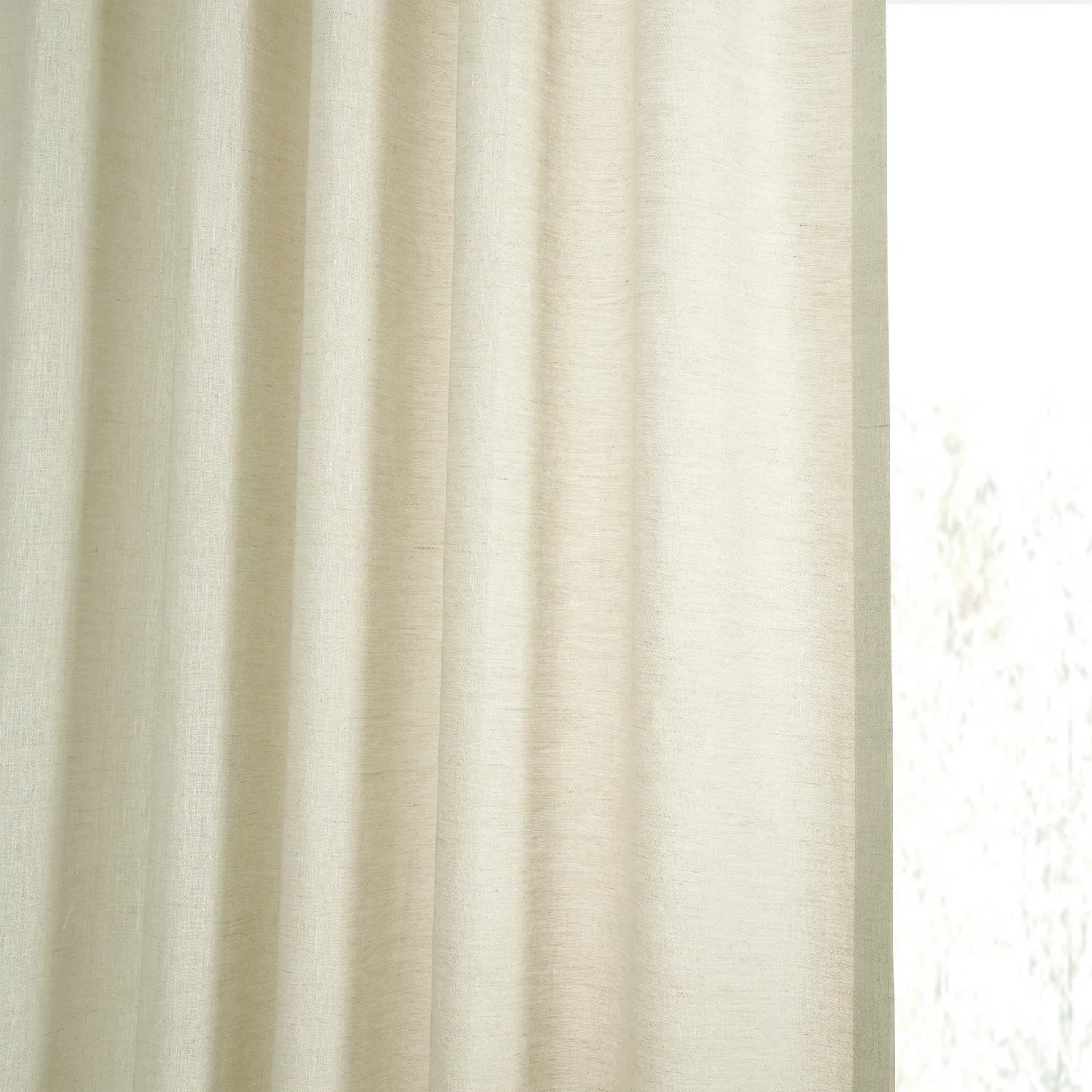 Exclusive Fabrics Signature French Linen Sheer Curtain (1 Panel)