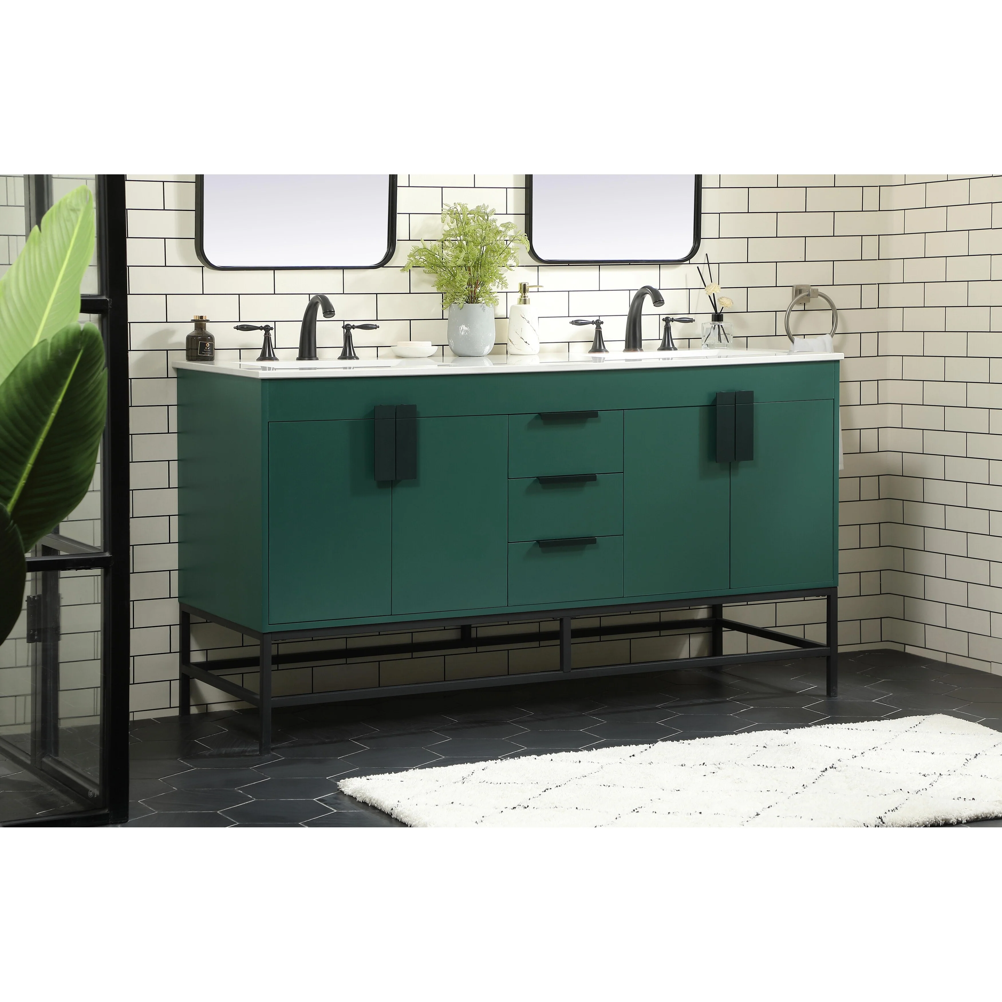 Blossom 60 Inch Double Bathroom Vanity