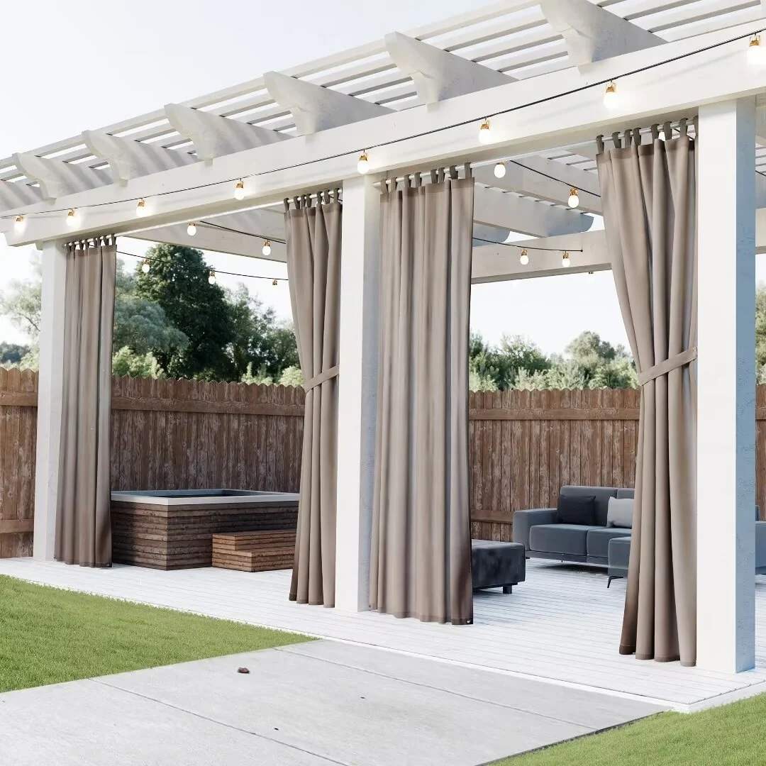 Wonderland Solid Tab Top Outdoor UV Protected Privacy Panel