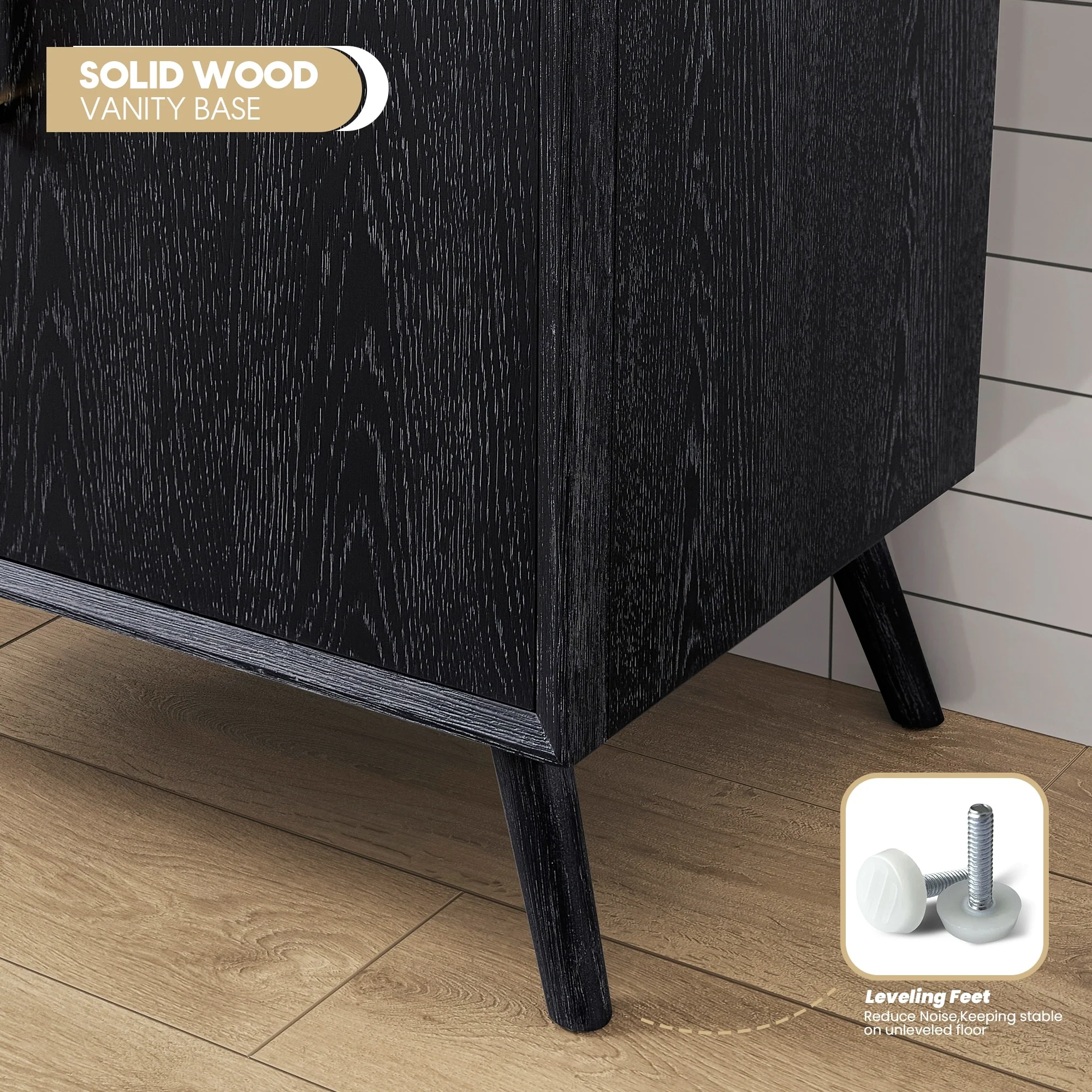 Delhi Bath Vanity with White Ceramic Basin Top without Mirror