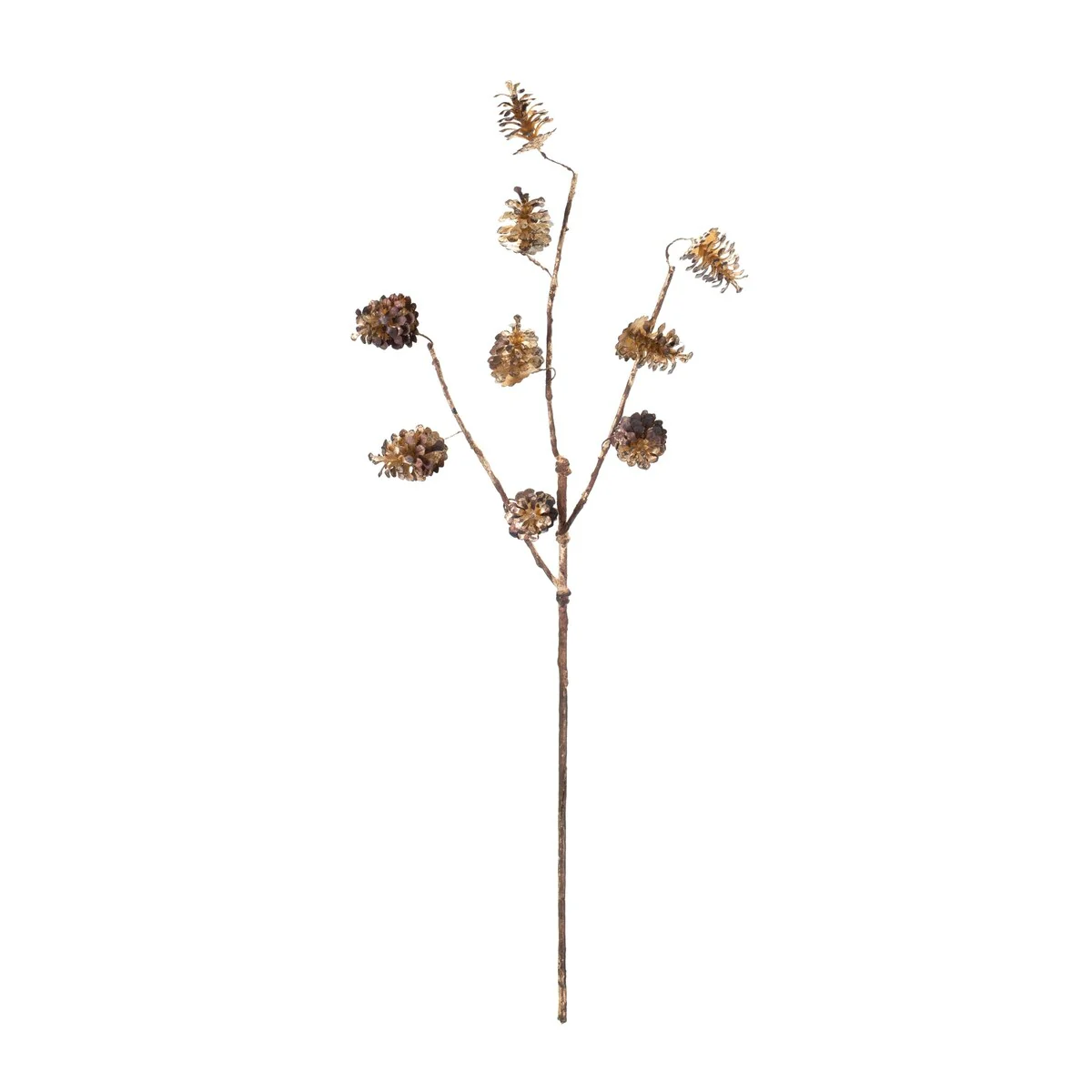 Pine Cone Spray (Set of 12) - Brown
