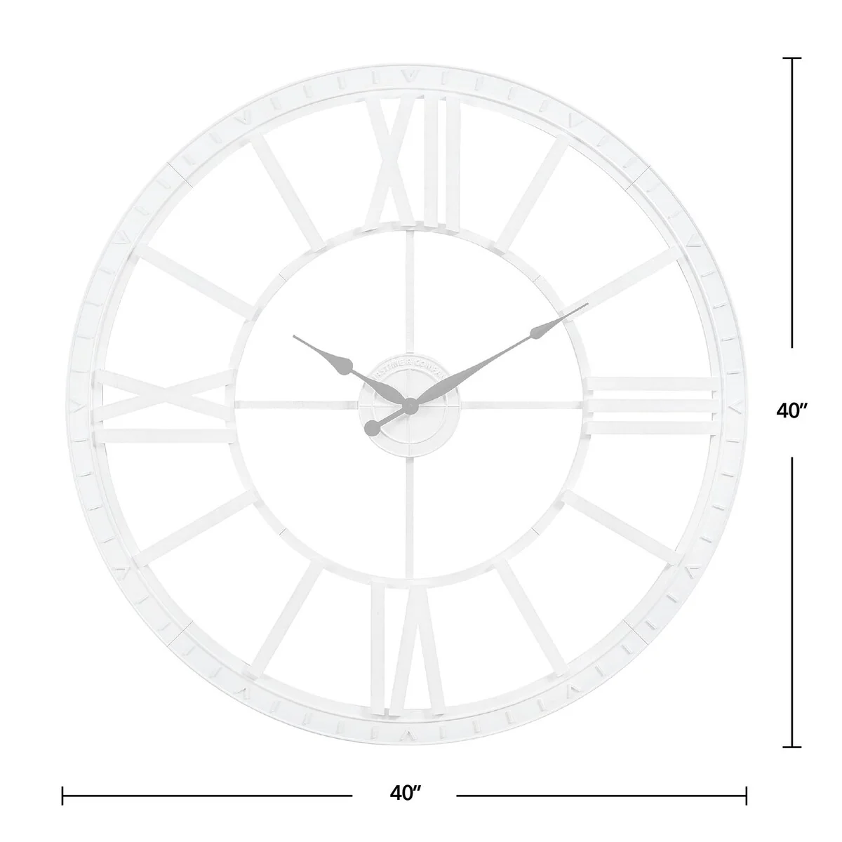 FirsTime & Co. Big Time Modern Roman Numeral Wall Clock