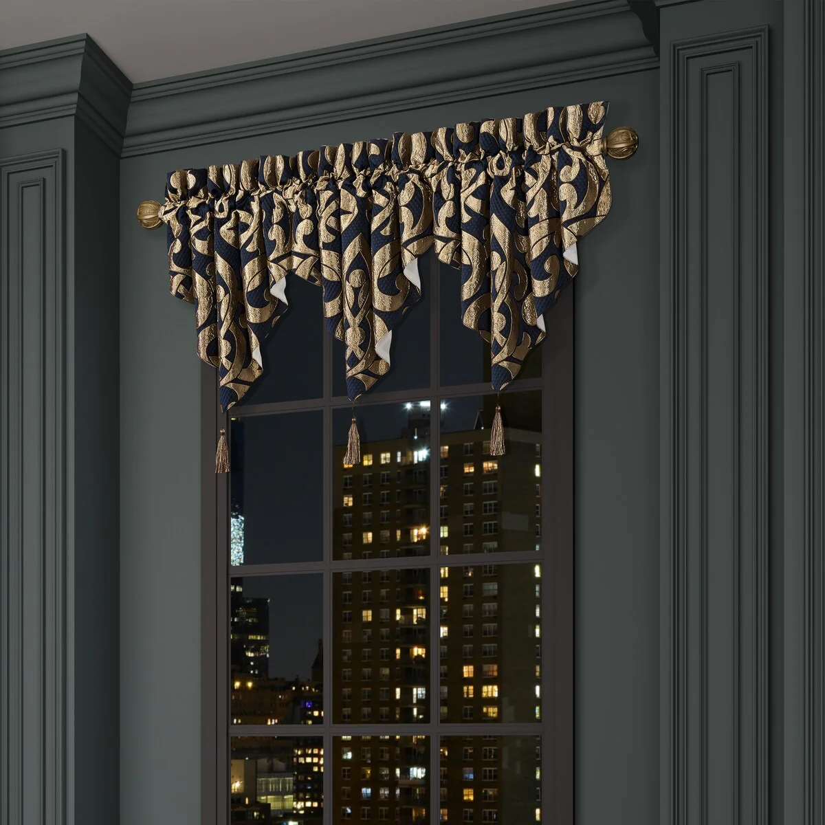 J. Queen New York Biagio Window Ascot Valance