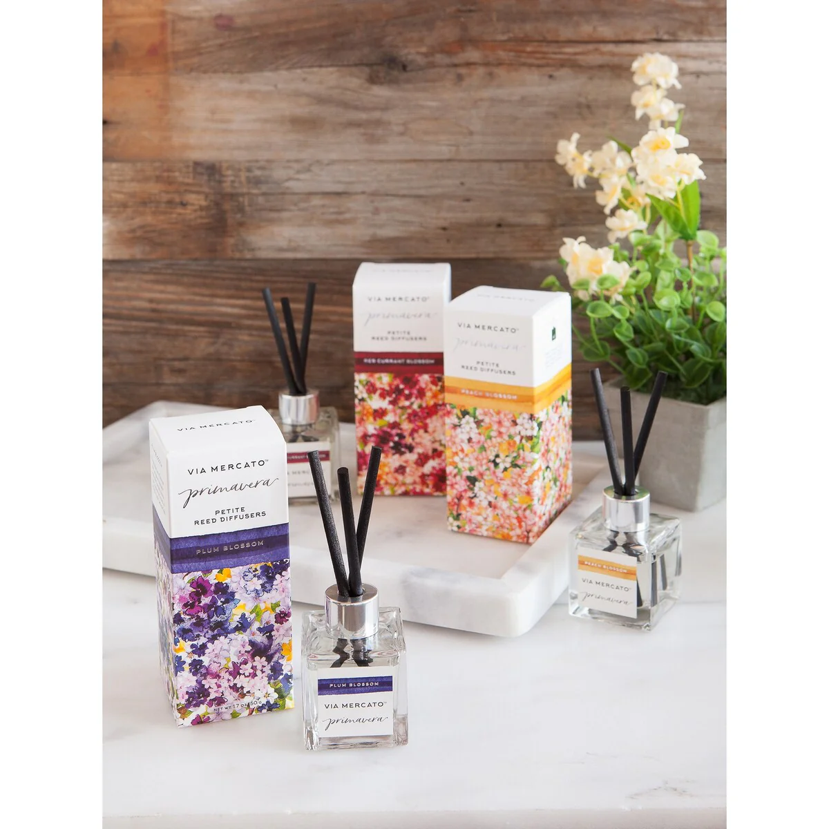 Via Mercato Primavera Petite Reed Diffuser-Spring Flowers