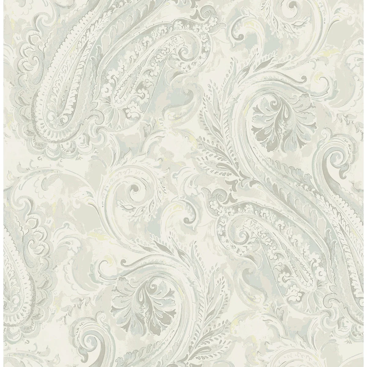 Seabrook Designs Valentina Paisley Unpasted Wallpaper