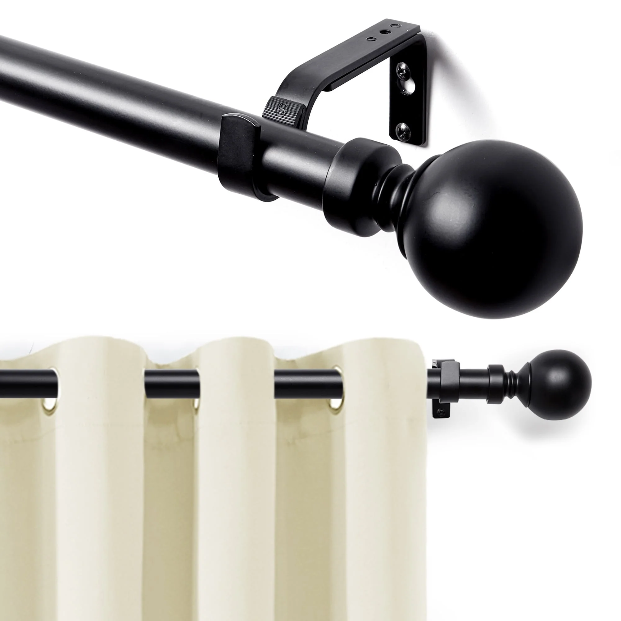 Deconovo 1 Inch Window Curtain Rod