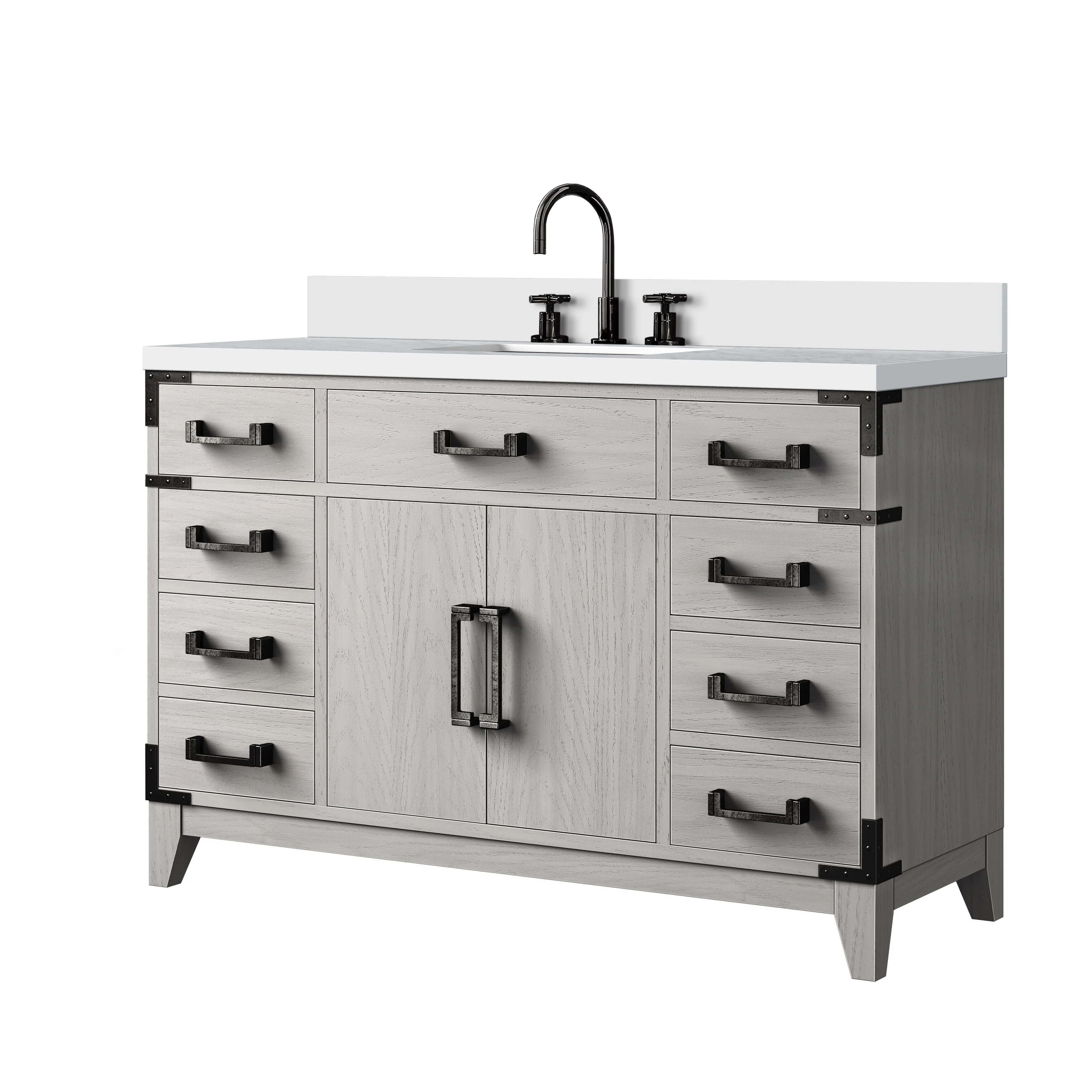 Laurel Bath Vanity Quartz Top, Sink and Faucet