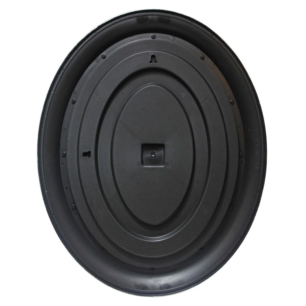 Copper Grove Dieppe Oval Wall Mirror with Vintage Silvertone Finish - 30 x 2 x 24 - 30 x 2 x 24