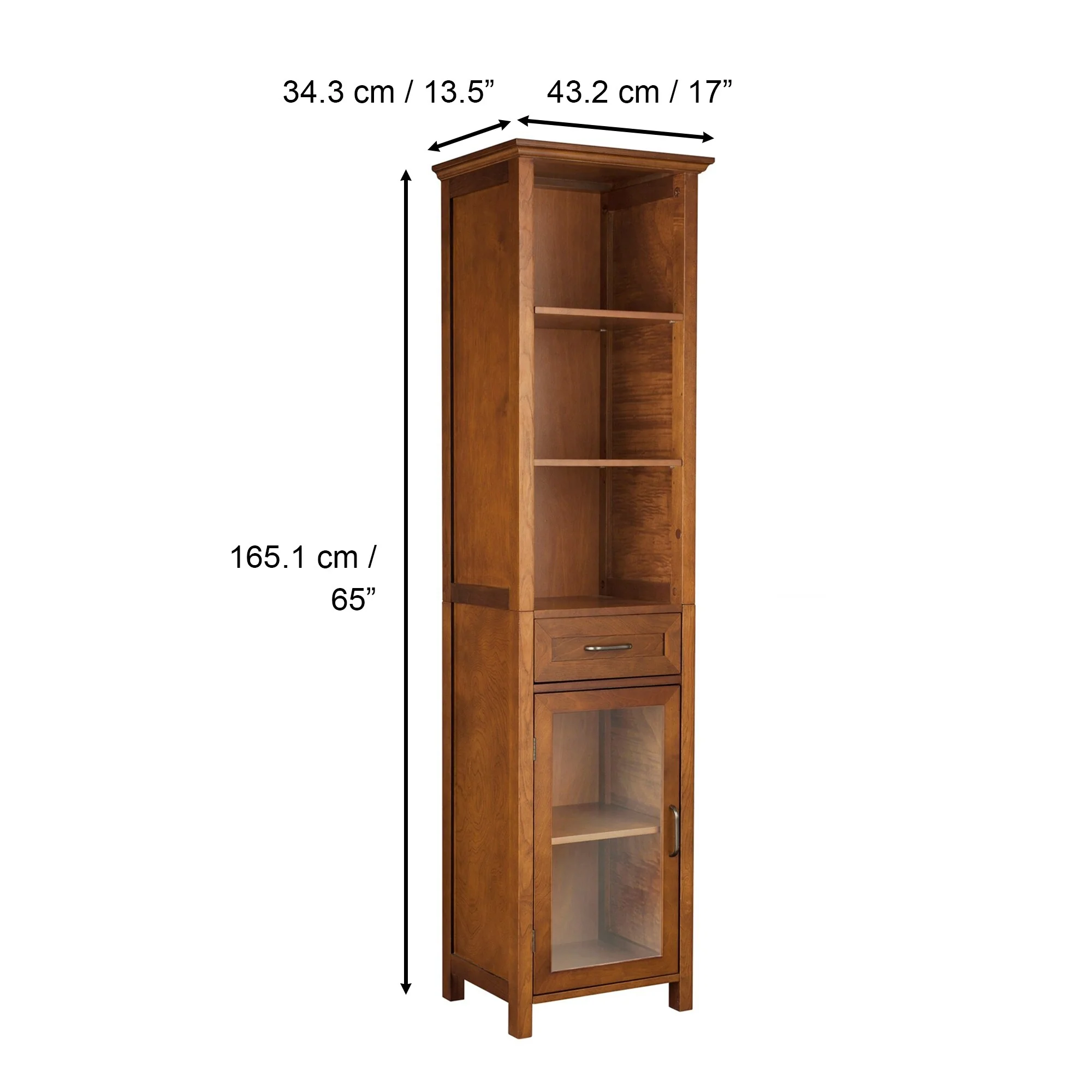 Teamson Home Avery Freestanding Linen Cabinet - 13.5