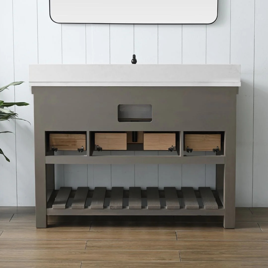 Sudio Design Bathroom Vanity Wesley Weathered Collection.