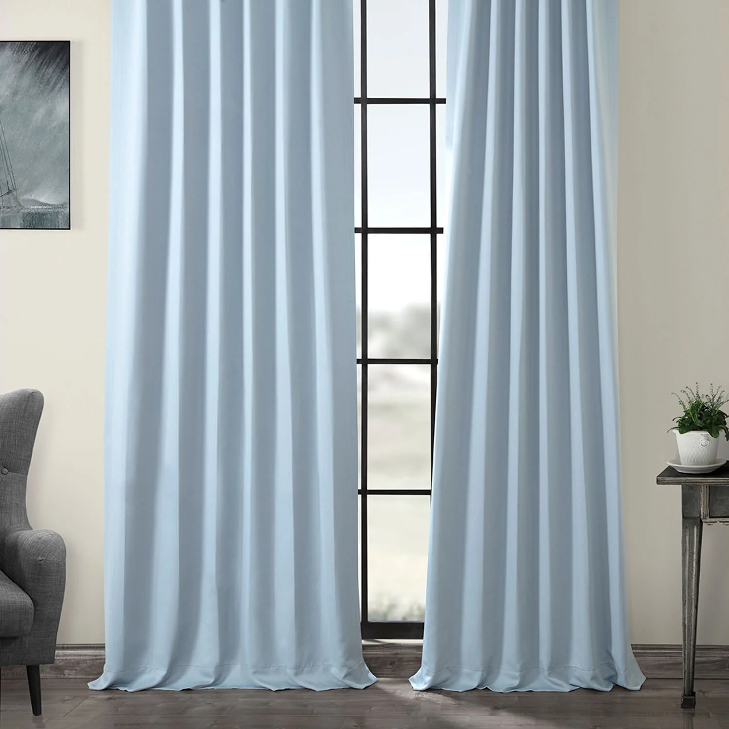 Exclusive Fabrics Room Darkening 120-inch Curtain Panel Pair (2 Panels)