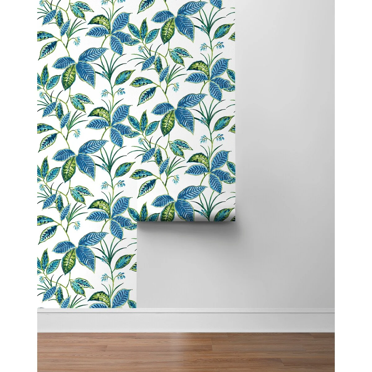 NextWall Boho Leaf Trail Peel and Stick Wallpaper