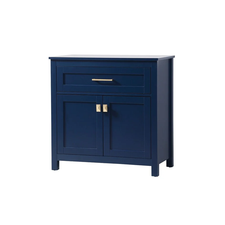 Indigo Home 30 Inch Bathroom Storage Freestanding Cabinet - 30 x 16
