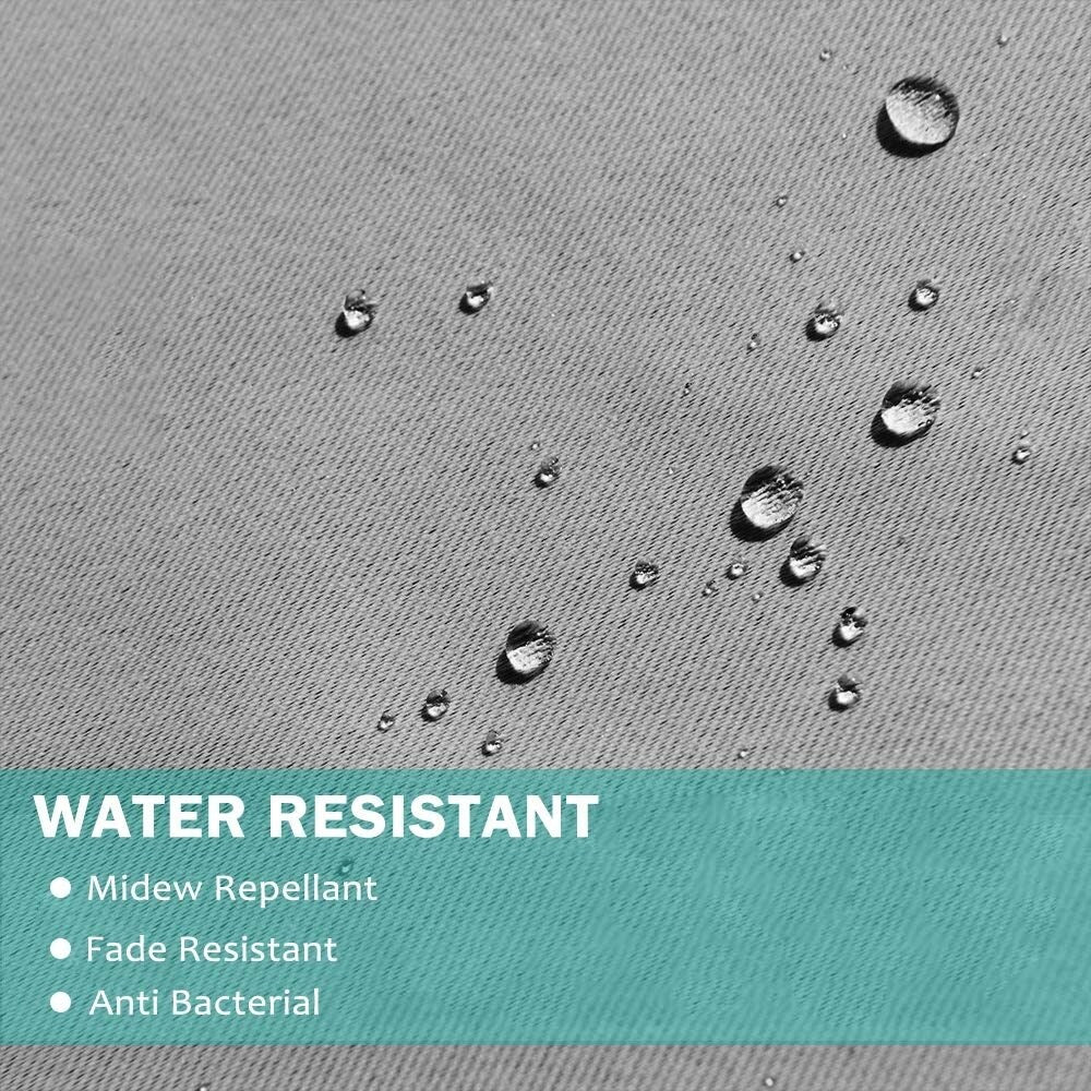 Pro Space Patio Outdoor Thick Waterproof Fabric Heavy Duty Indoor Panel , Grey - 50X108