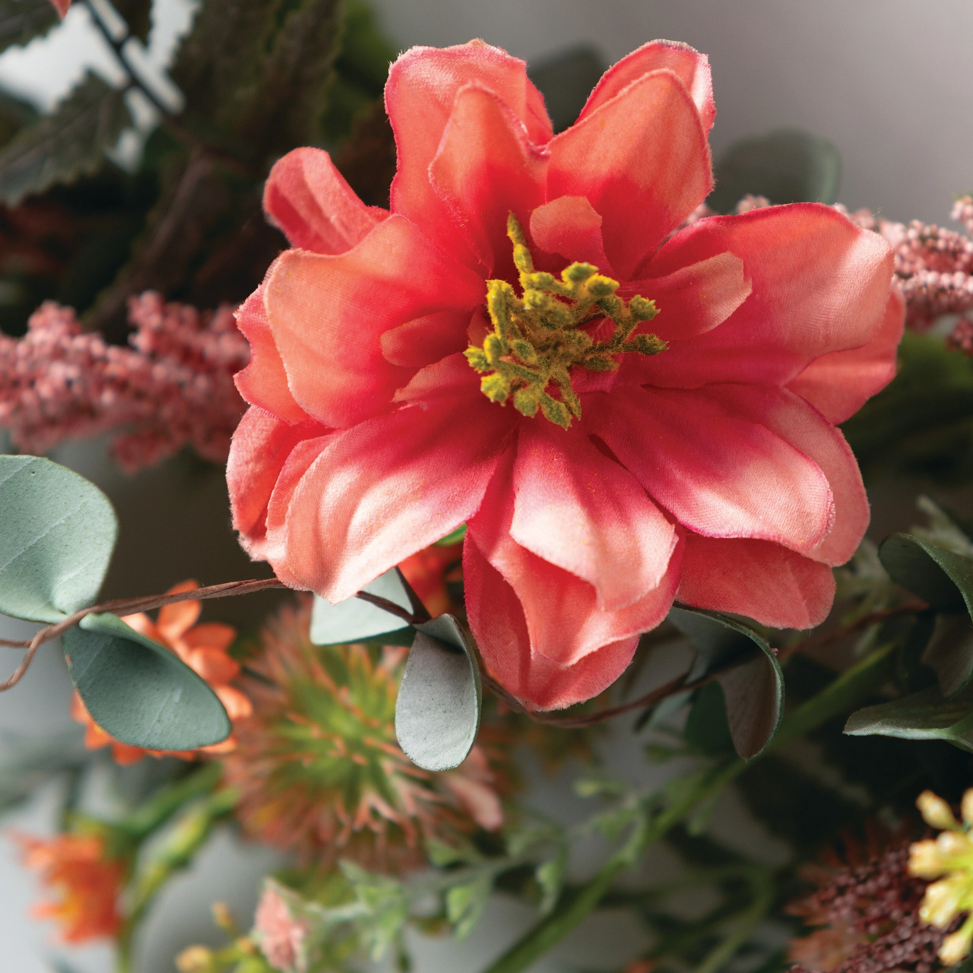 Sullivans Artificial Dahlia Berry Wreath 25