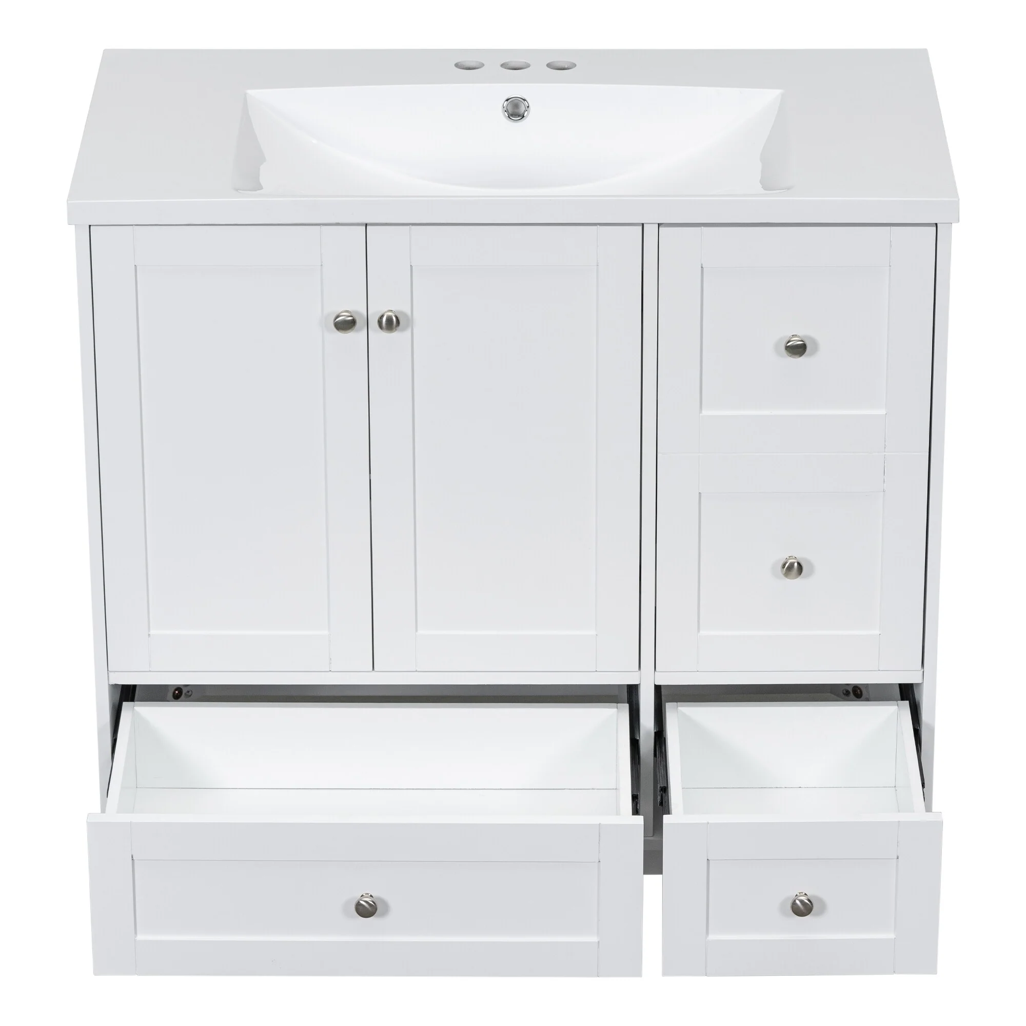 36 Inch Modern Bathroom Vanity with USB Charging