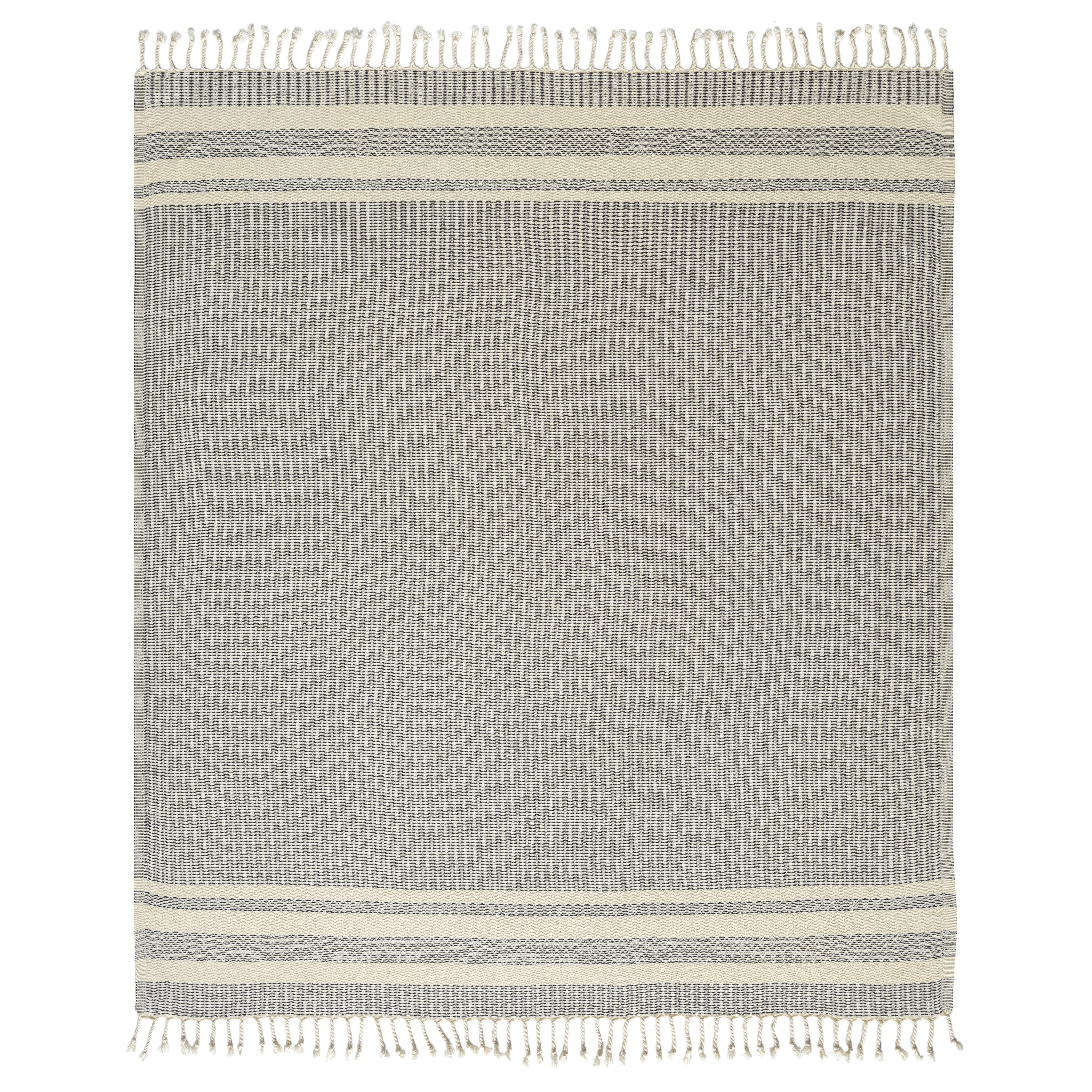 Sevita Striped Premium Turkish Cotton Standard Size Throw Blanket