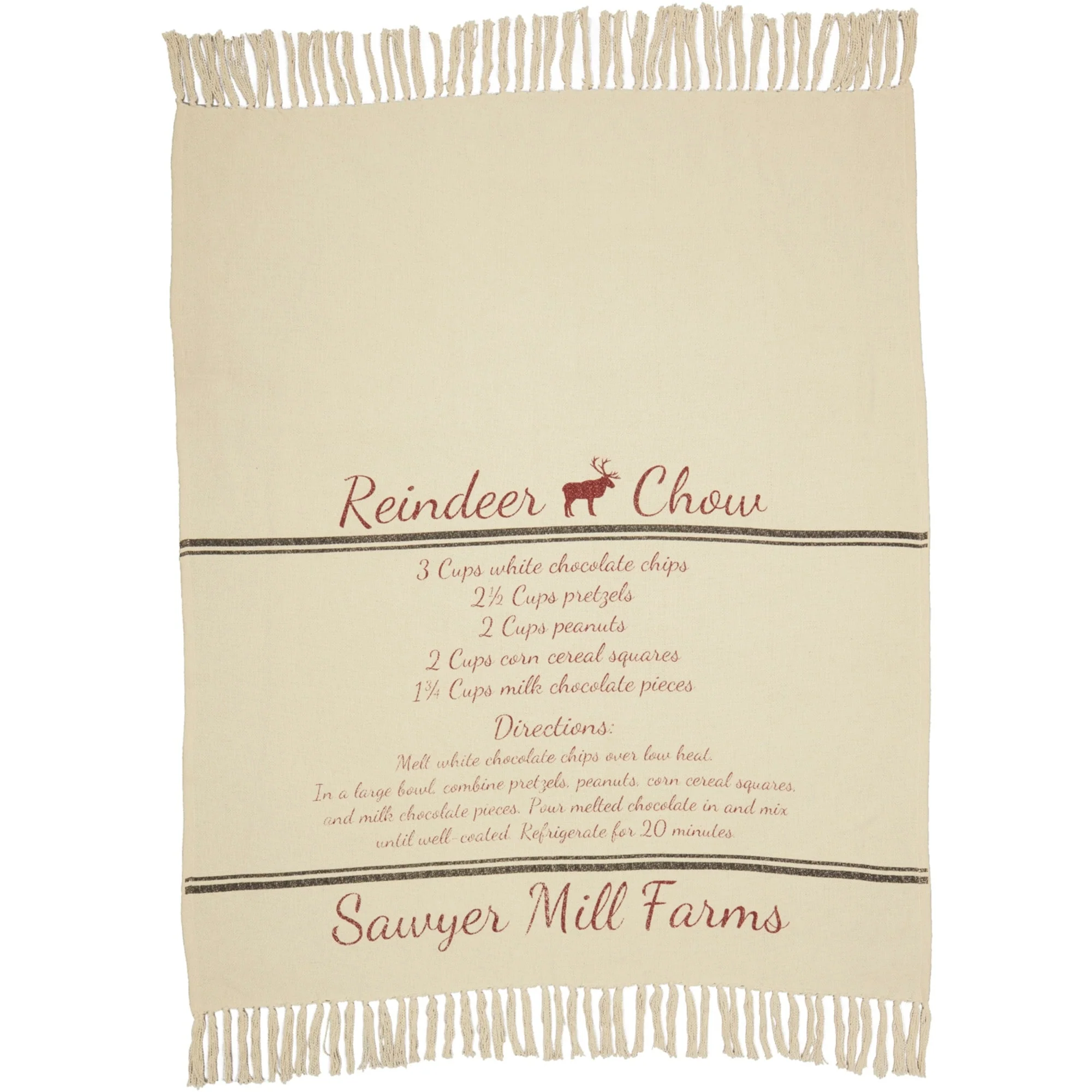 Sawyer Mill Reindeer Chow Woven Throw 60x50