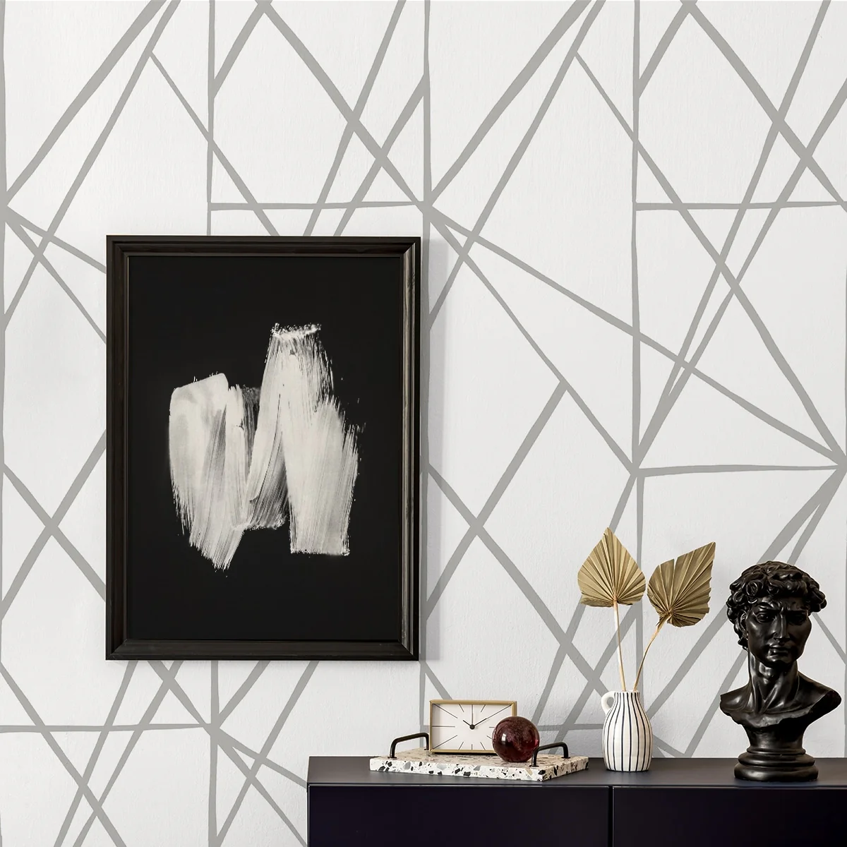 NextWall Quartz Geo Peel and Stick Wallpaper