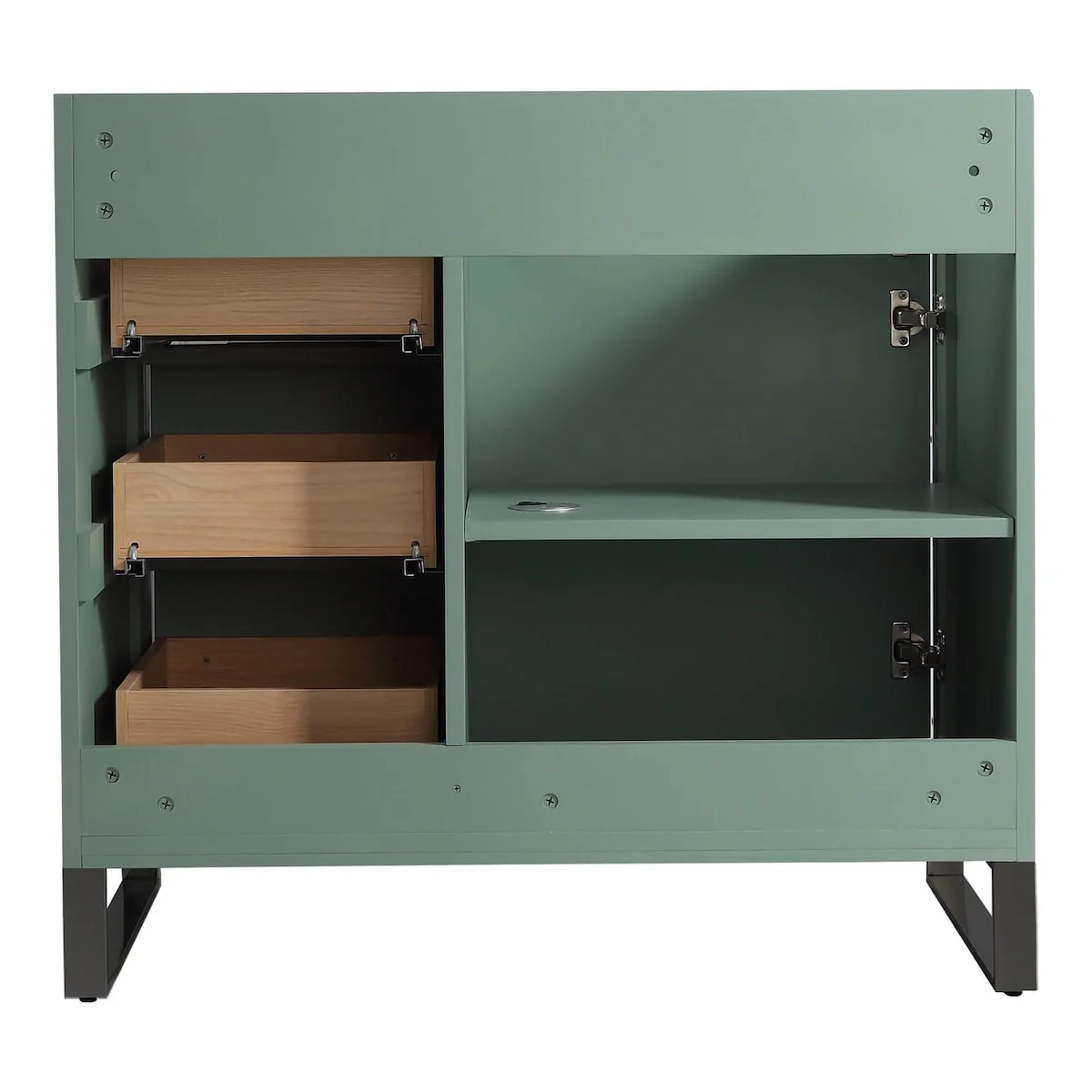 Fine Fixtures Opulence Collection Bathroom Vanity with White Ceramic Sink