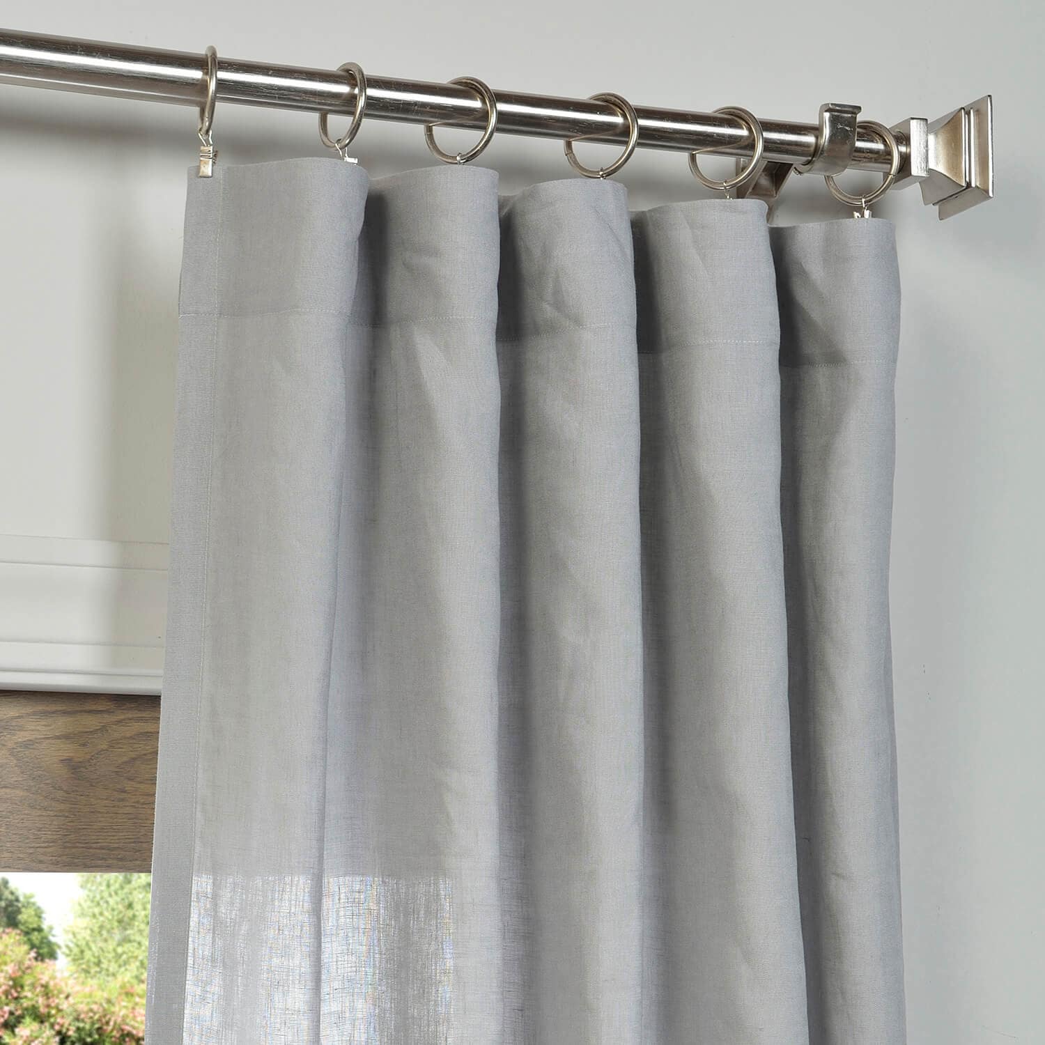Exclusive Fabrics Signature French Linen Sheer Curtain (1 Panel)
