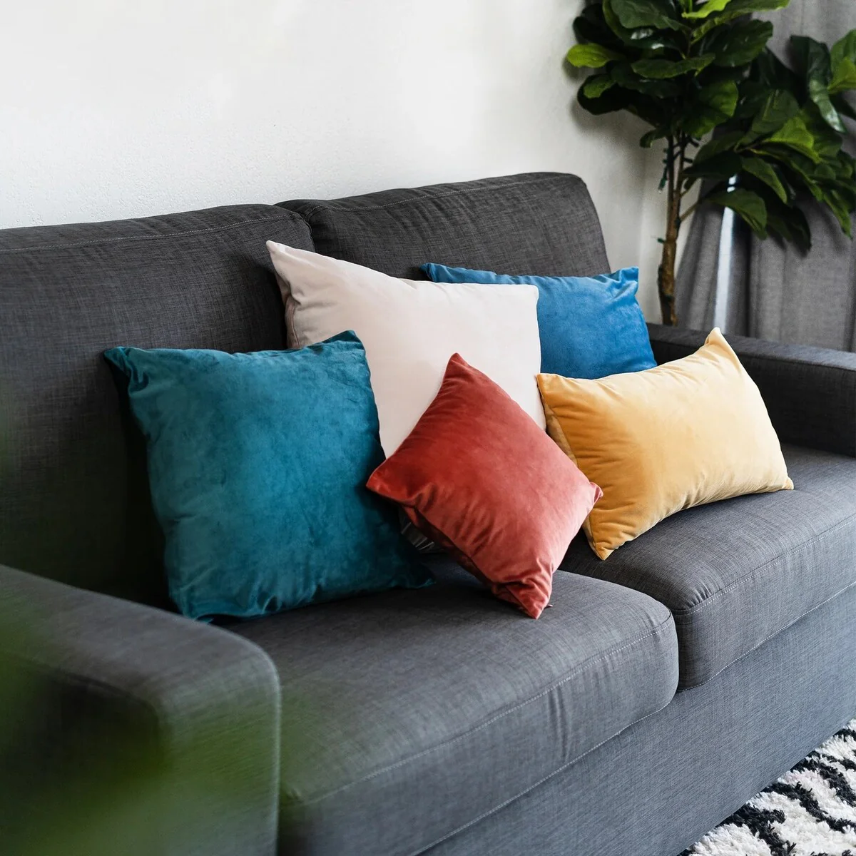 KAF Home Rectangular Velvet Pillow Cover, Set of 2