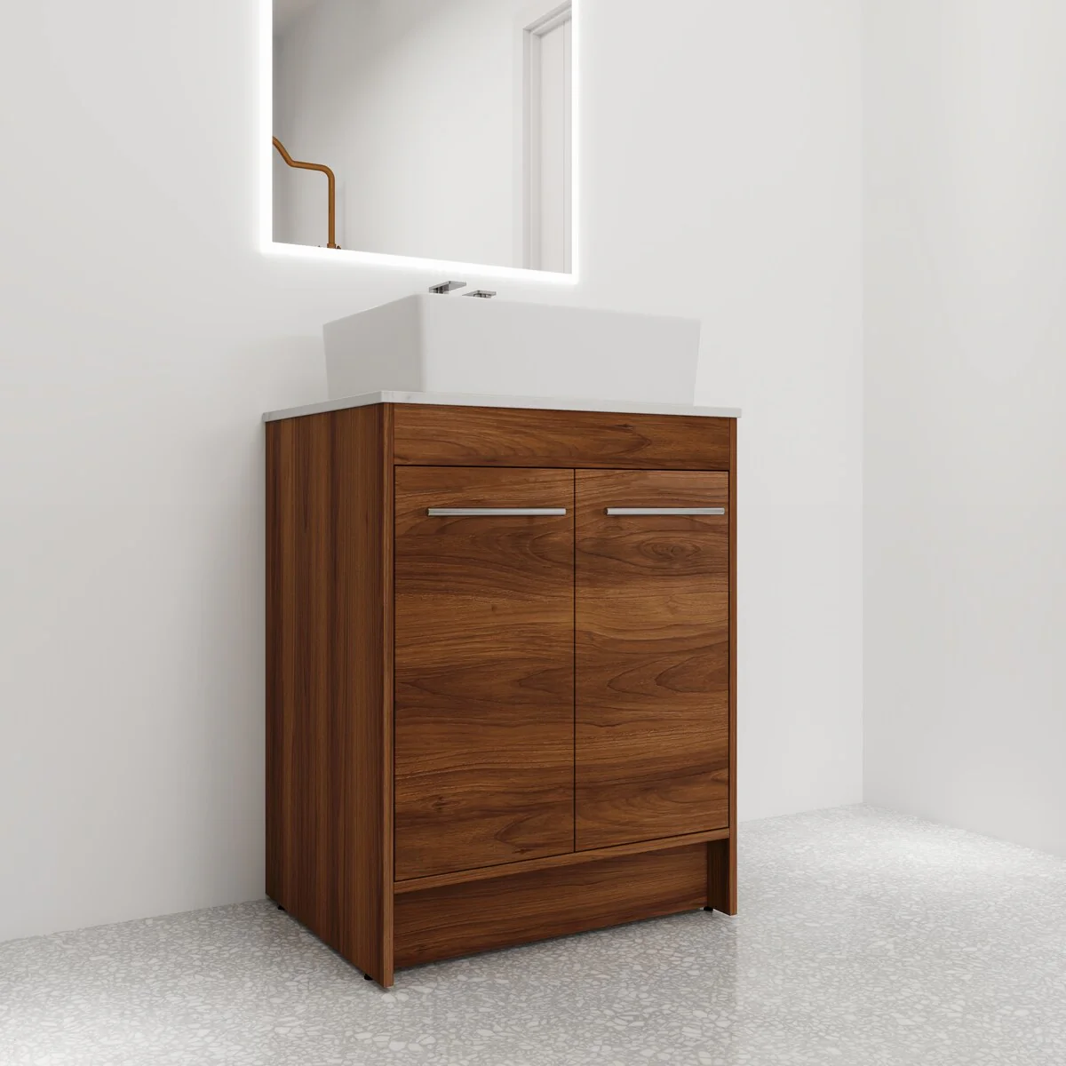 Bathroom Vanity With Sink In 24/36/48/60 Inch, Freestanding Bathroom Vanity With Soft Close Door