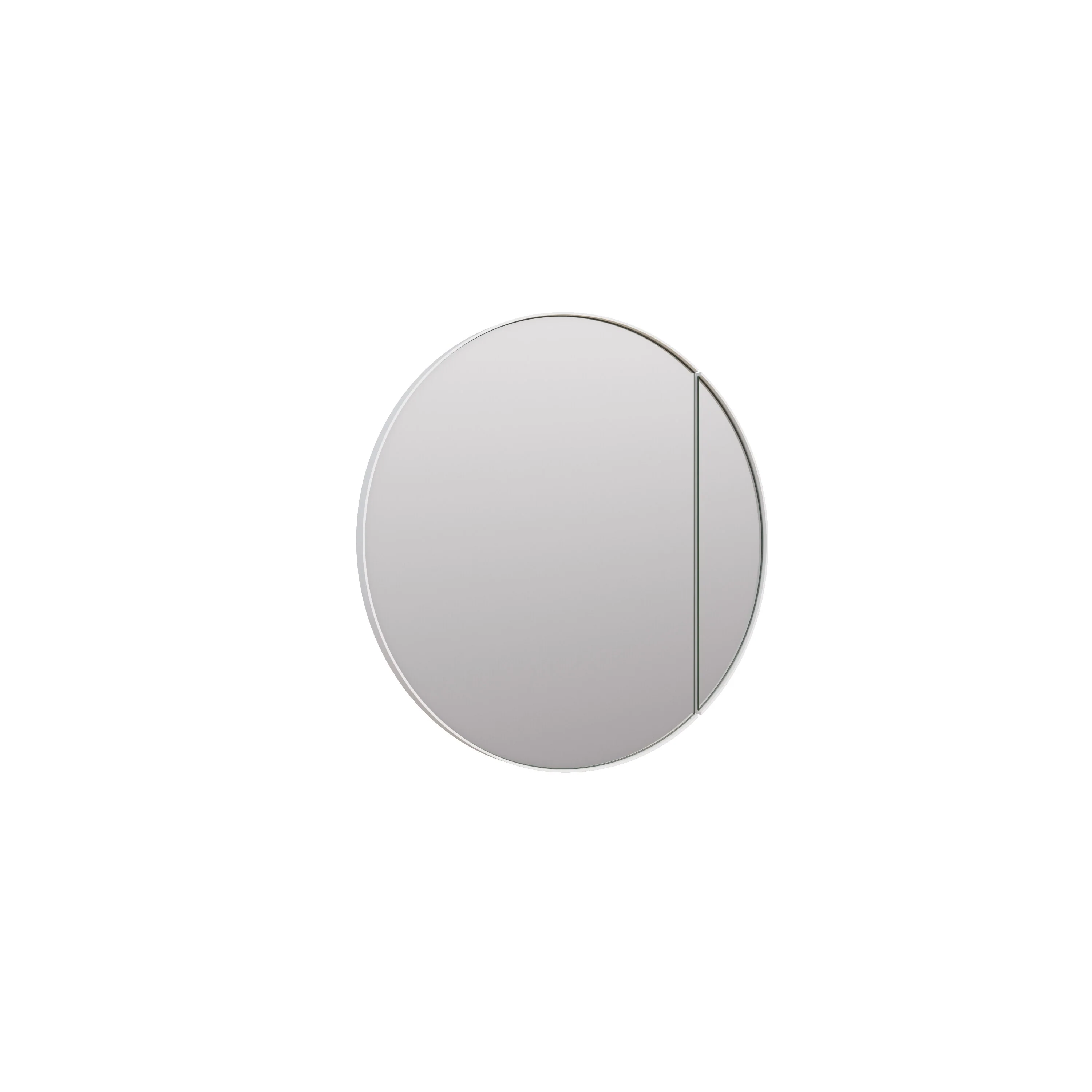 One Door Steel Frame Round Shape Medicine Cabinet