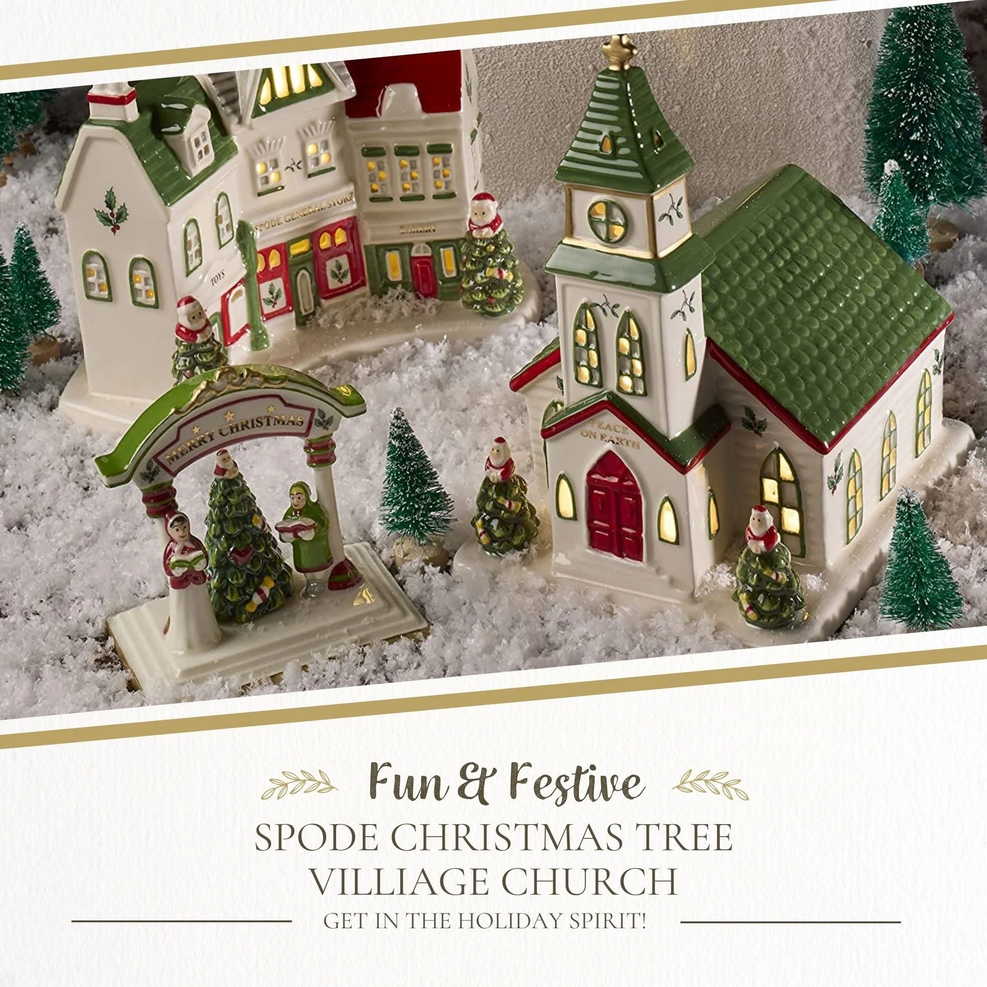 Spode Christmas Tree Village Church - 5.75