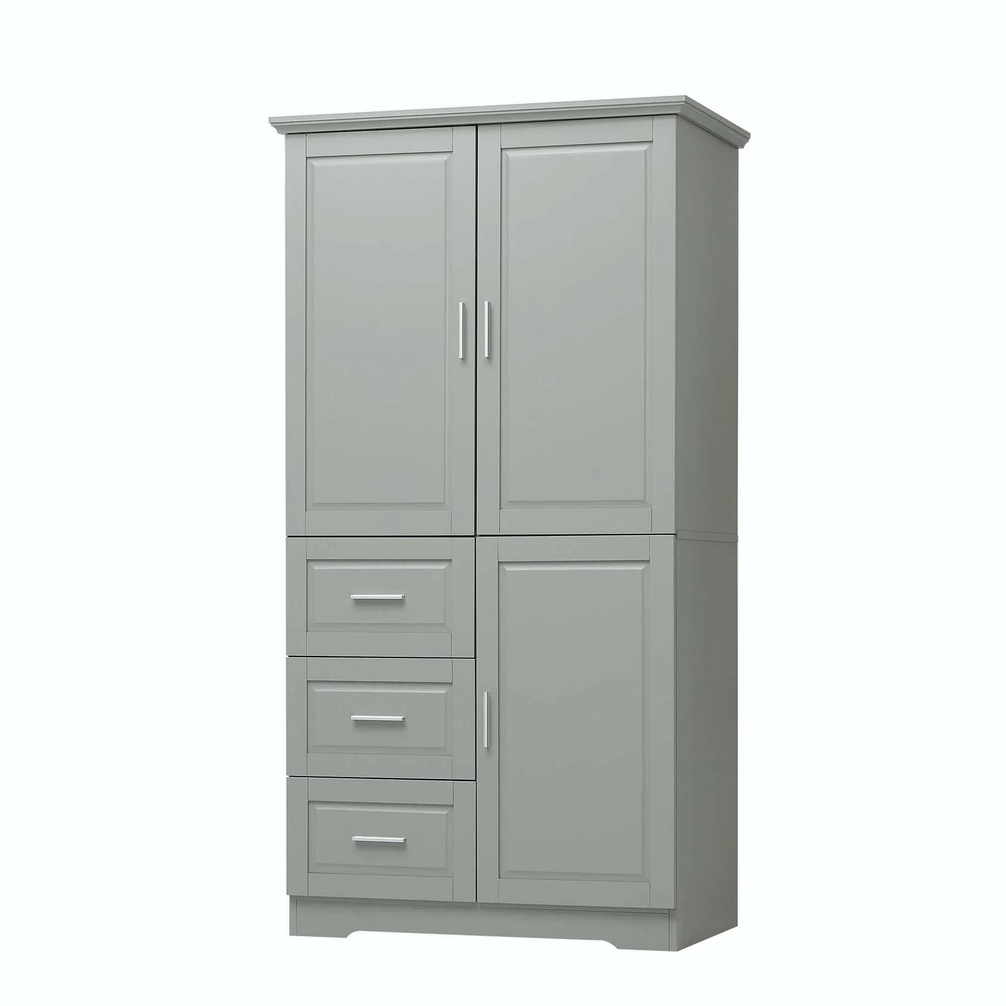 Bathroom Storage Cabinet with Drawers and Adjustable Shelf