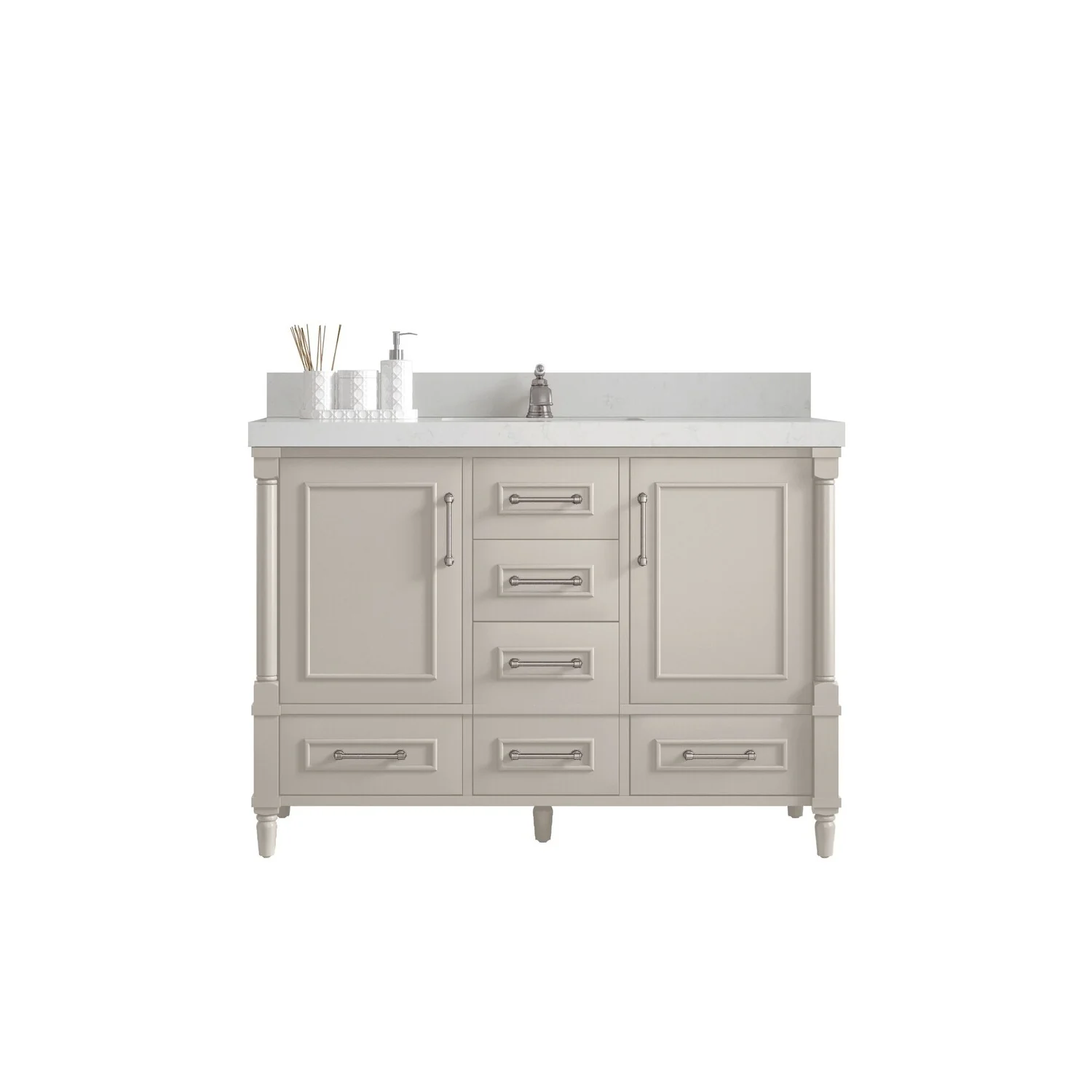 Willow Collections 48 in. W x 22 in. D Aberdeen Single Bowl Sink Bathroom Vanity with Countertop