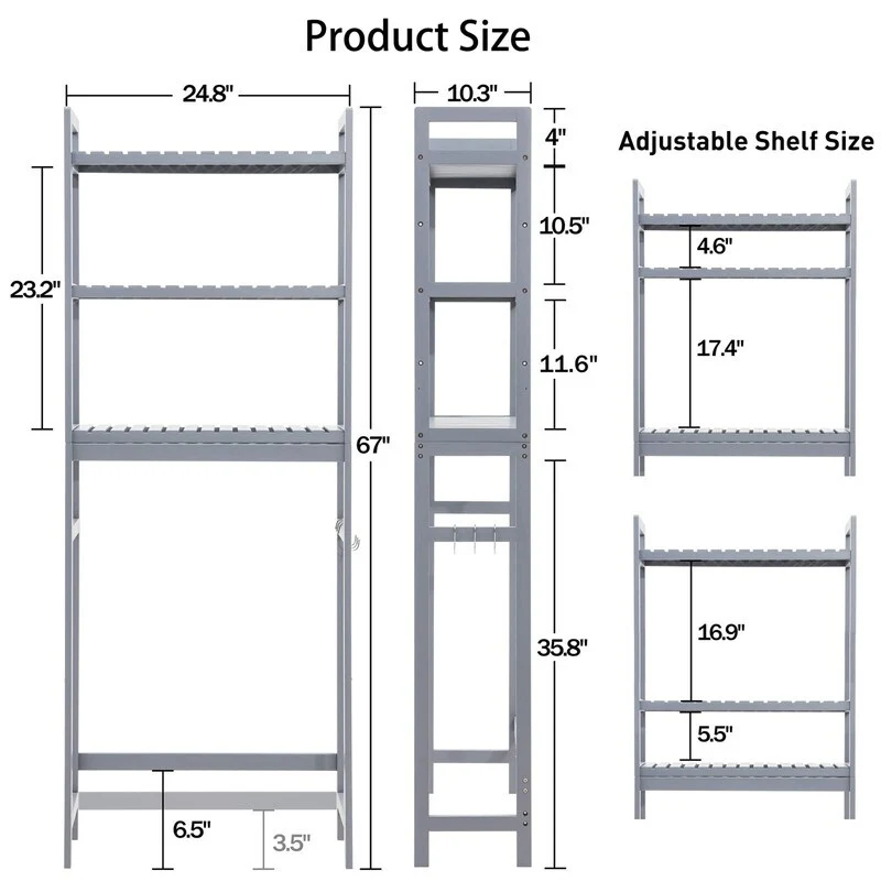 Over the Toilet Storage Cabinet - 10.3