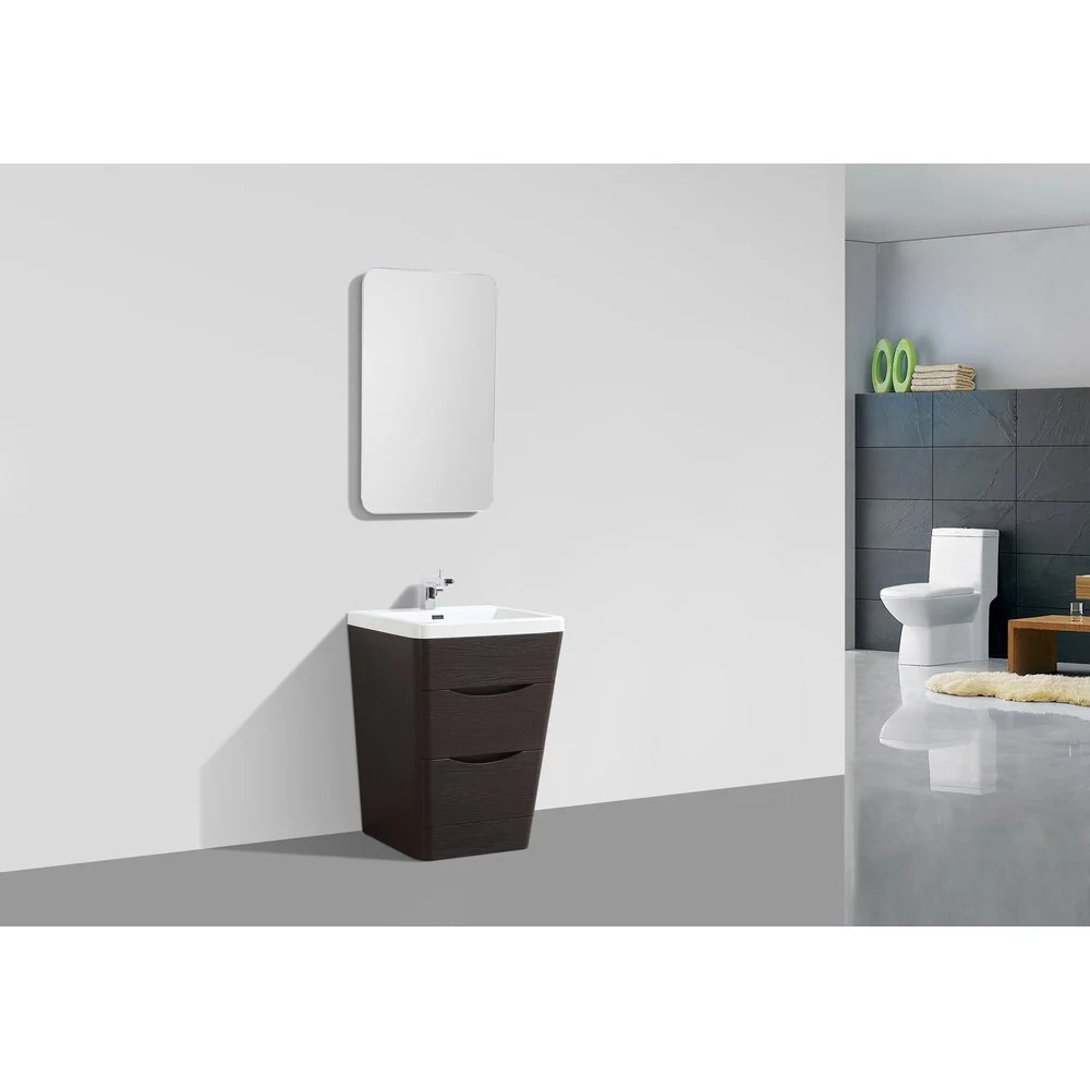 Eviva Victoria 31-inch Chest Nut Modern Bathroom Vanity with White Integrated Acrylic Sink