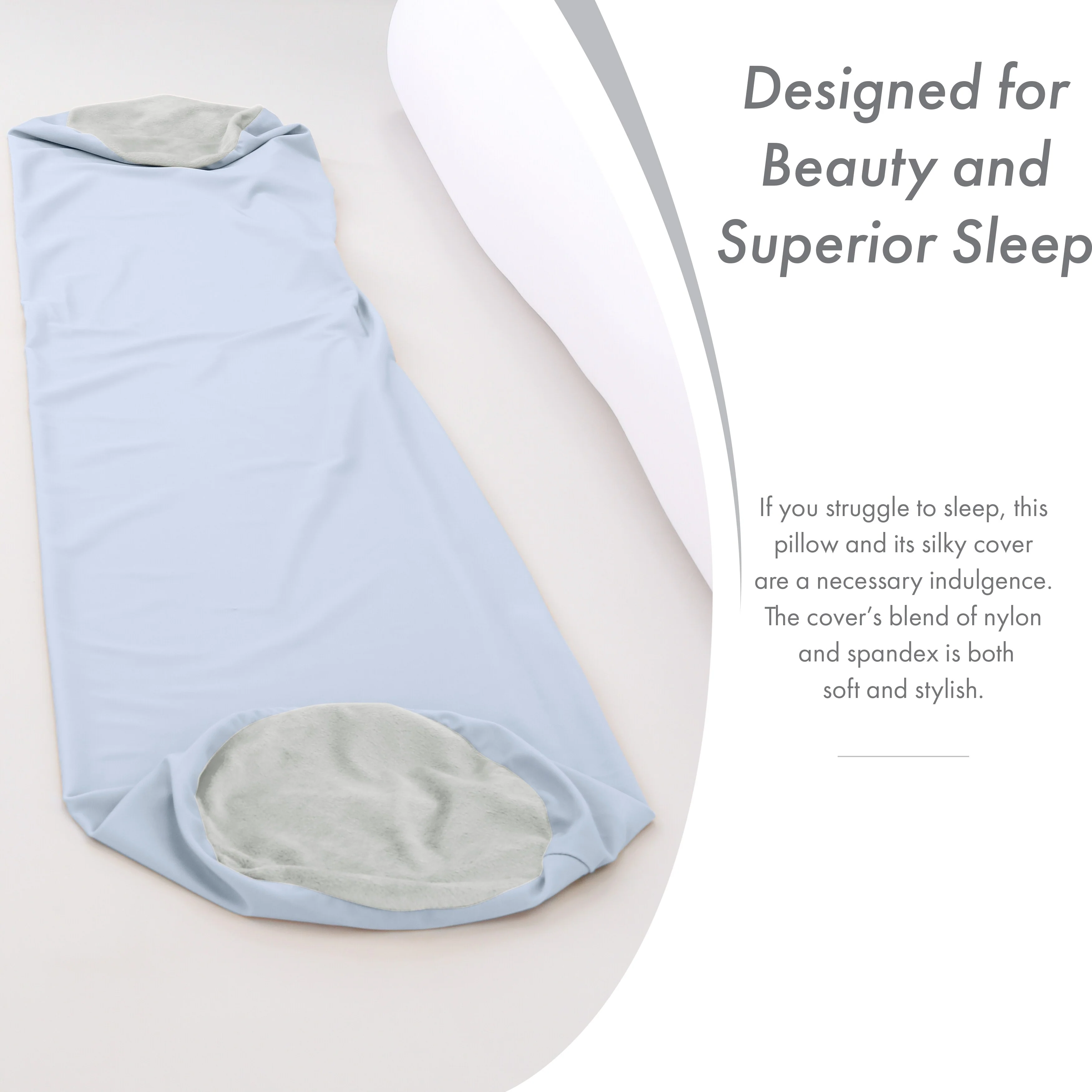 Straight Body Pillow, Premium Microbead,Side Sleeping / Pregnant Women