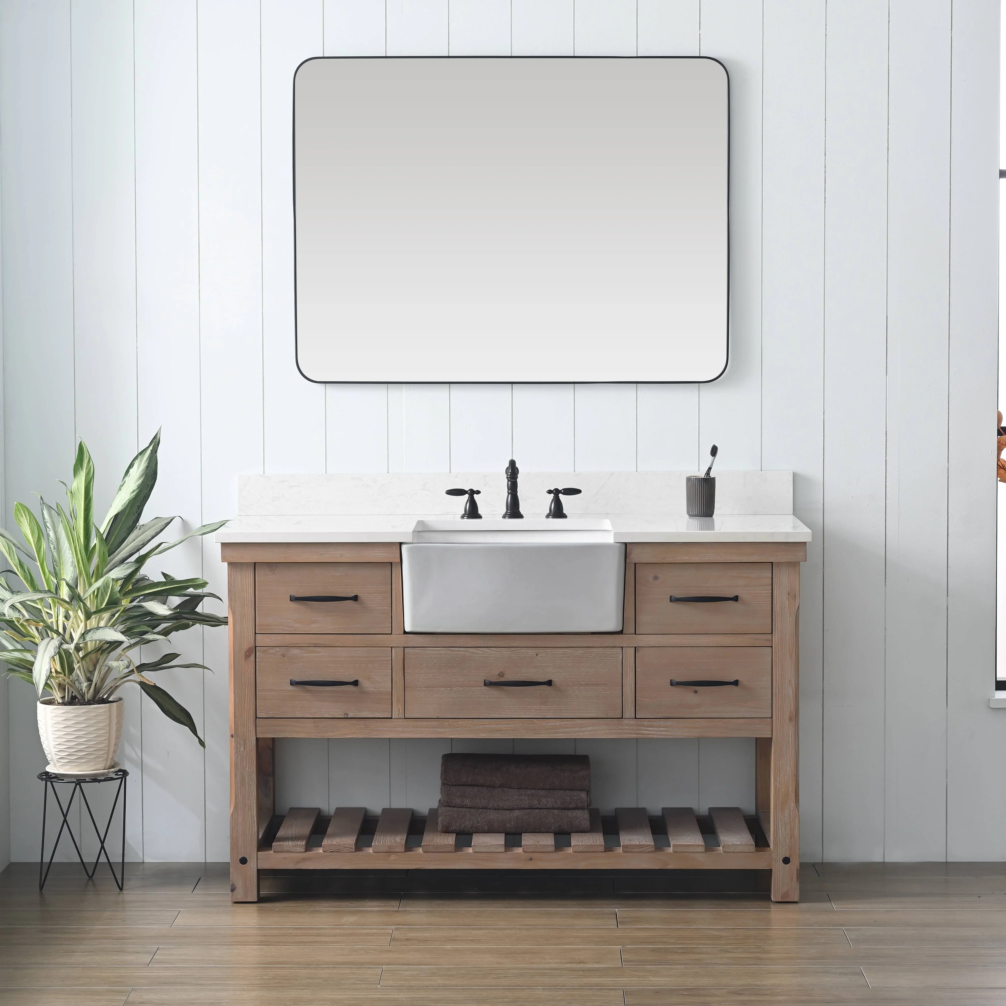 Sudio Design Bathroom Vanity Wesley Weathered Collection.